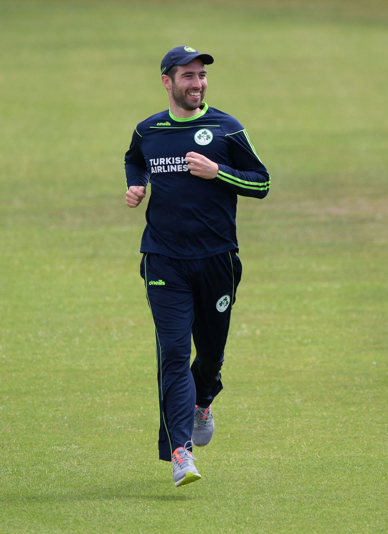 Andy Balbirnie was all smiles in training, Ageas Bowl, August 3, 2020