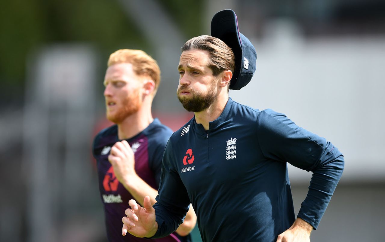 Chris Woakes goes through his paces in training, England training, Emirates Old Trafford, August 3, 2020