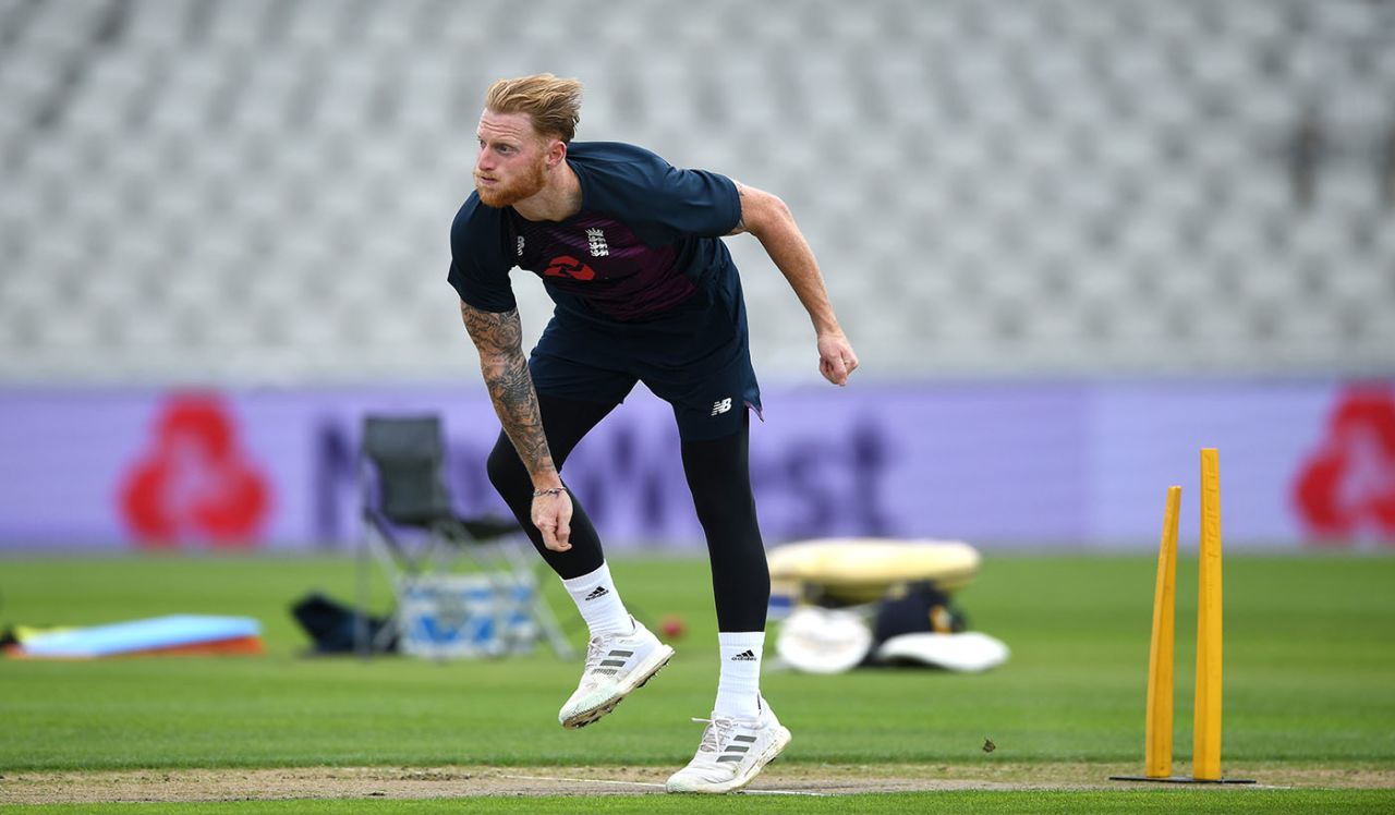 England's selection may depend on Ben Stokes' fitness to bowl, England training, Emirates Old Trafford, August 3, 2020