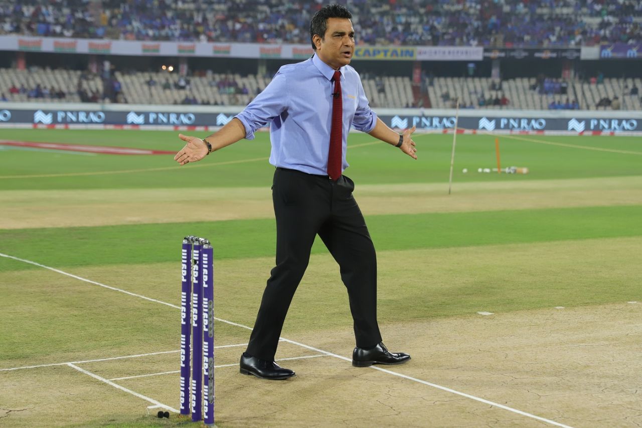 Sanjay Manjrekar before the start of the first T20I between India and West Indies, Hyderabad, December 6, 2019