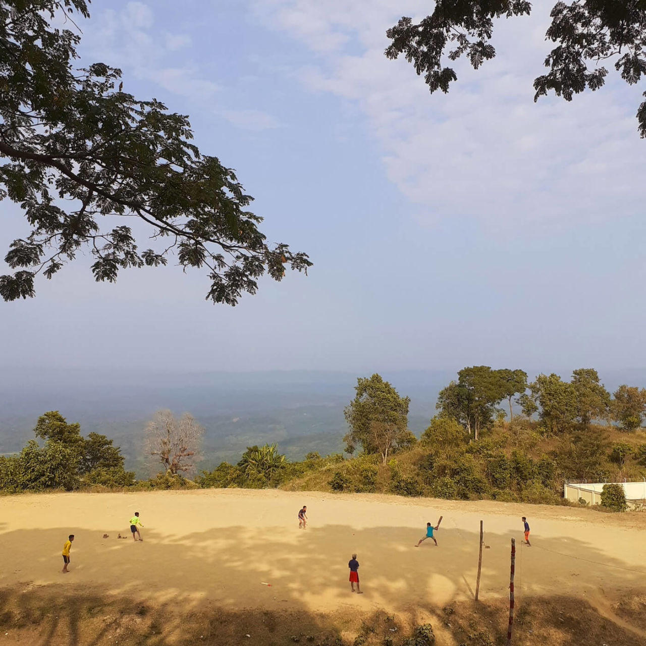 Walid Haider: There's no "extra cover" on the off side in this game in Bandarban, Bangladesh