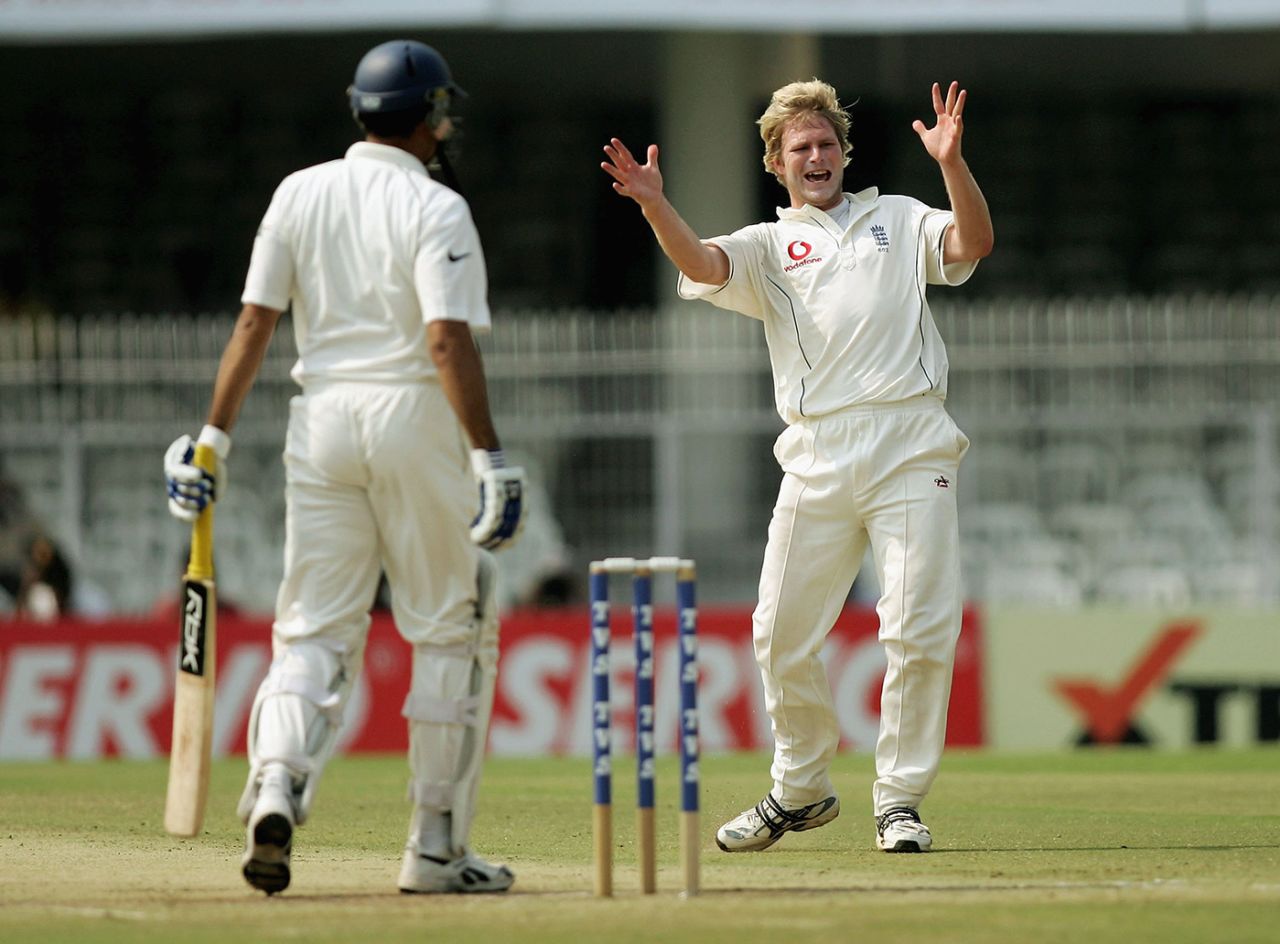 Born to be wild - Matthew Hoggard on a 125cc bike that came as part of his Man-of-the-Match award, India v England, 1st Test, Nagpur, March 5, 2006
