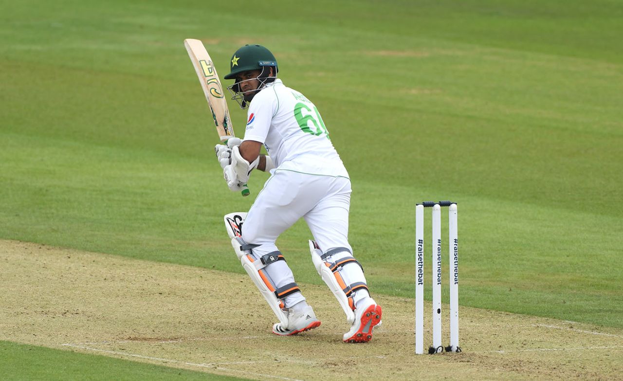 Abid Ali works off the pads, England v Pakistan, Ageas Bowl, 2nd Test, 1st day, August 13, 2020