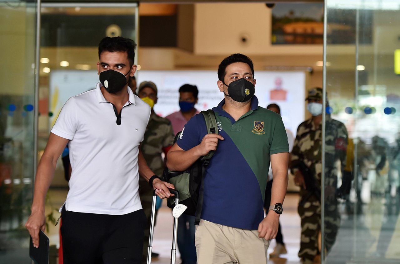 Deepak Chahar and Piyush Chawla arrive in Chennai for CSK's training camp ahead of IPL 2020, August 14, 2020