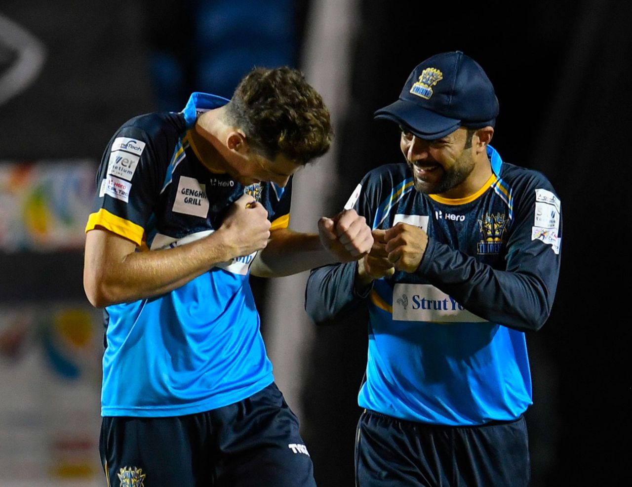 Mitchell Santner and Rashid Khan played matchwinning roles with the ball, Barbados Tridents v St Kitts and Nevis Patriots, CPL 2020, Trinidad, August 18, 2020