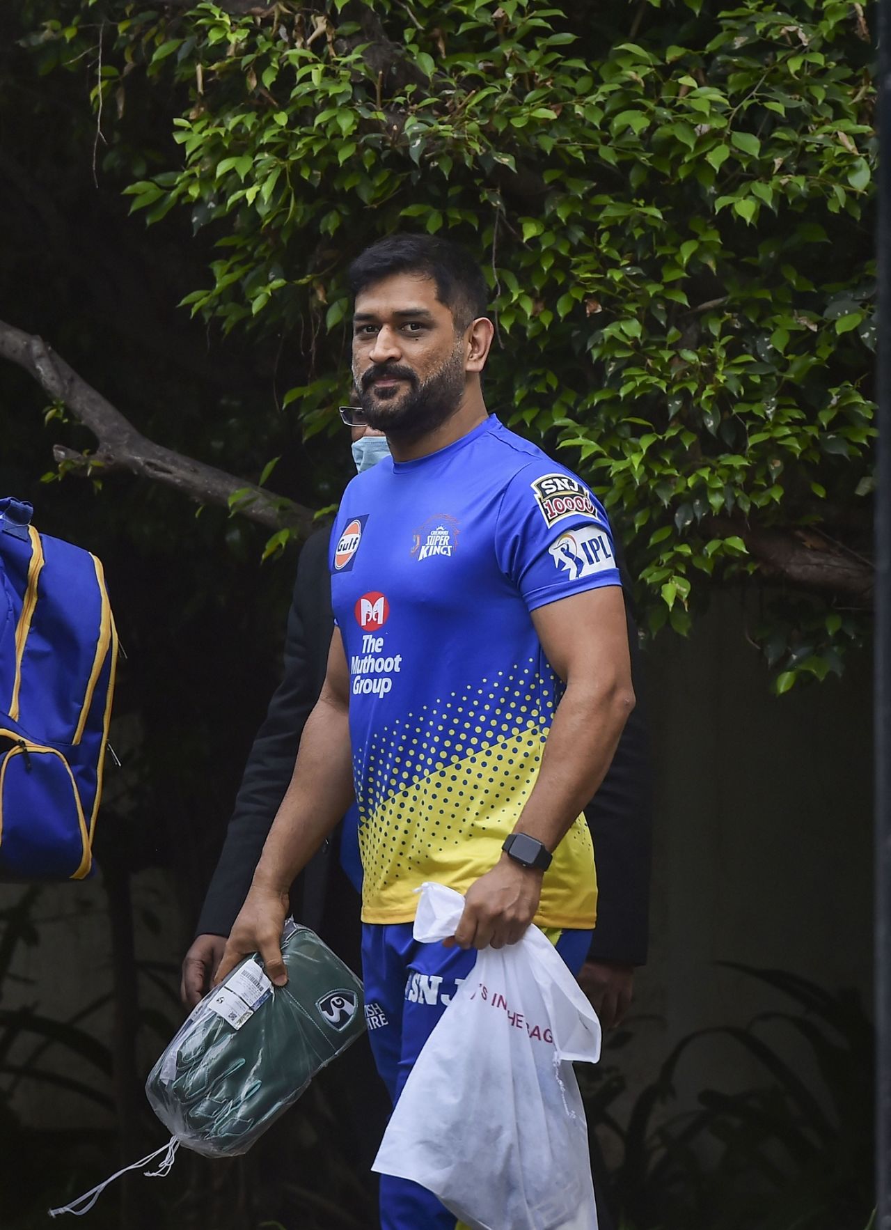 MS Dhoni leaves for training at Chepauk, Chennai, August 19, 2020