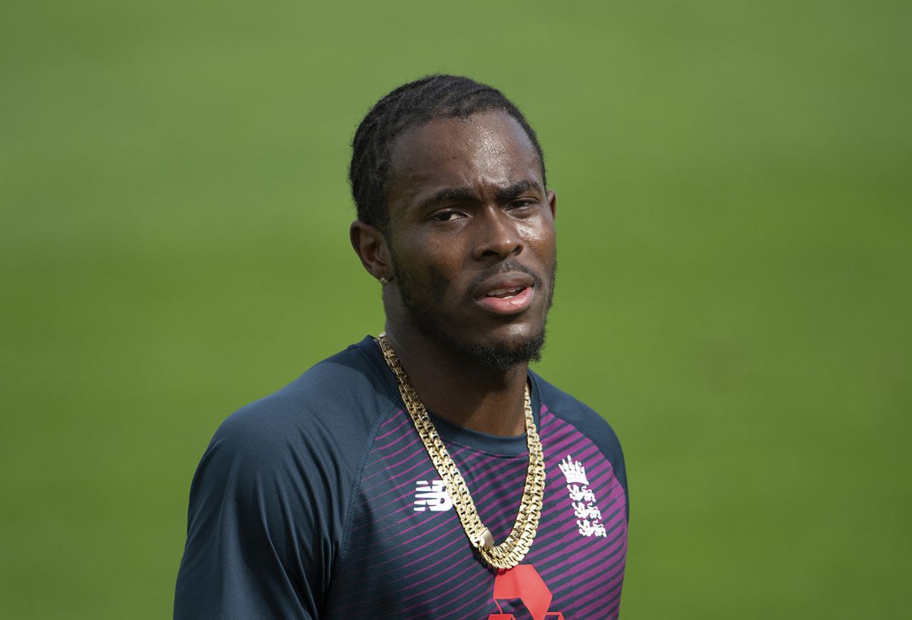 Jofra Archer trains during the fifth day of the second Test against Pakistan, England v Pakistan, 2nd Test, day 5, Southampton, August 17, 2020