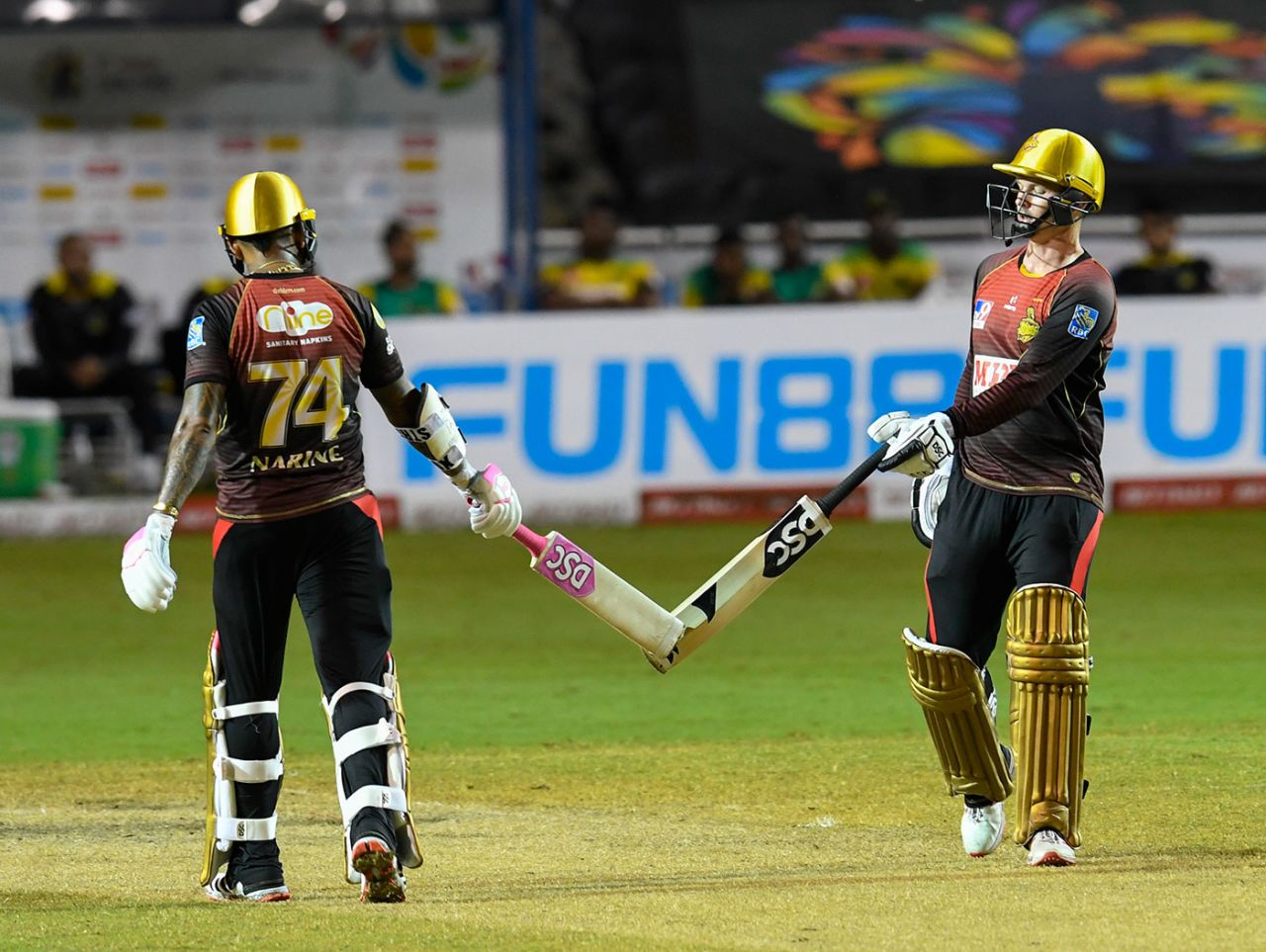 Sunil Narine and Colin Munro did most of the work for the Knight Riders, Trinbago Knight Riders v Jamaica Tallawahs, CPL 2020, Trinidad, August 20, 2020