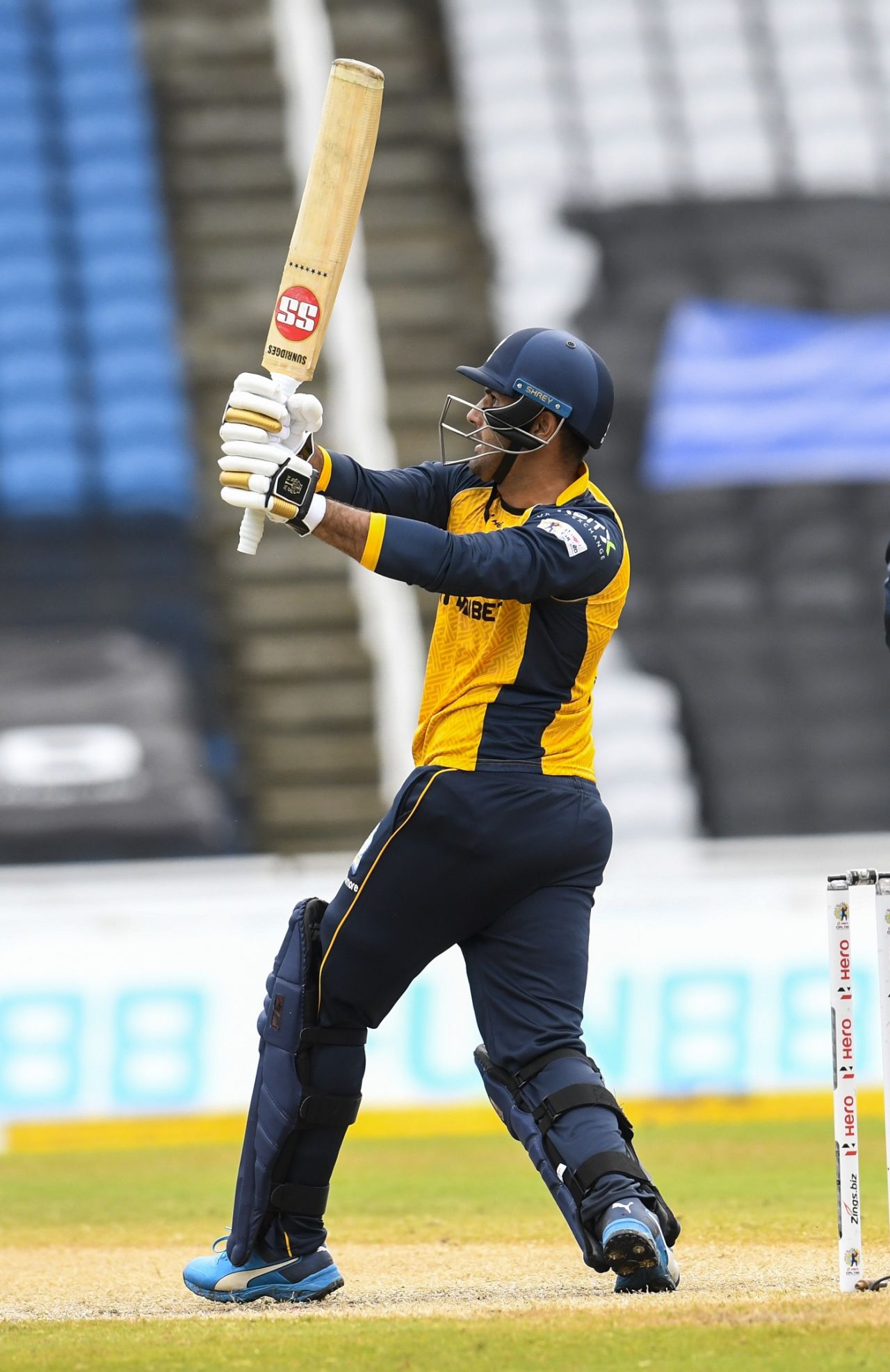 Mohamad Nabi struck a couple of meaty blows, Barbados Tridents v St Lucia Zouks, CPL 2020, August 20, 2020