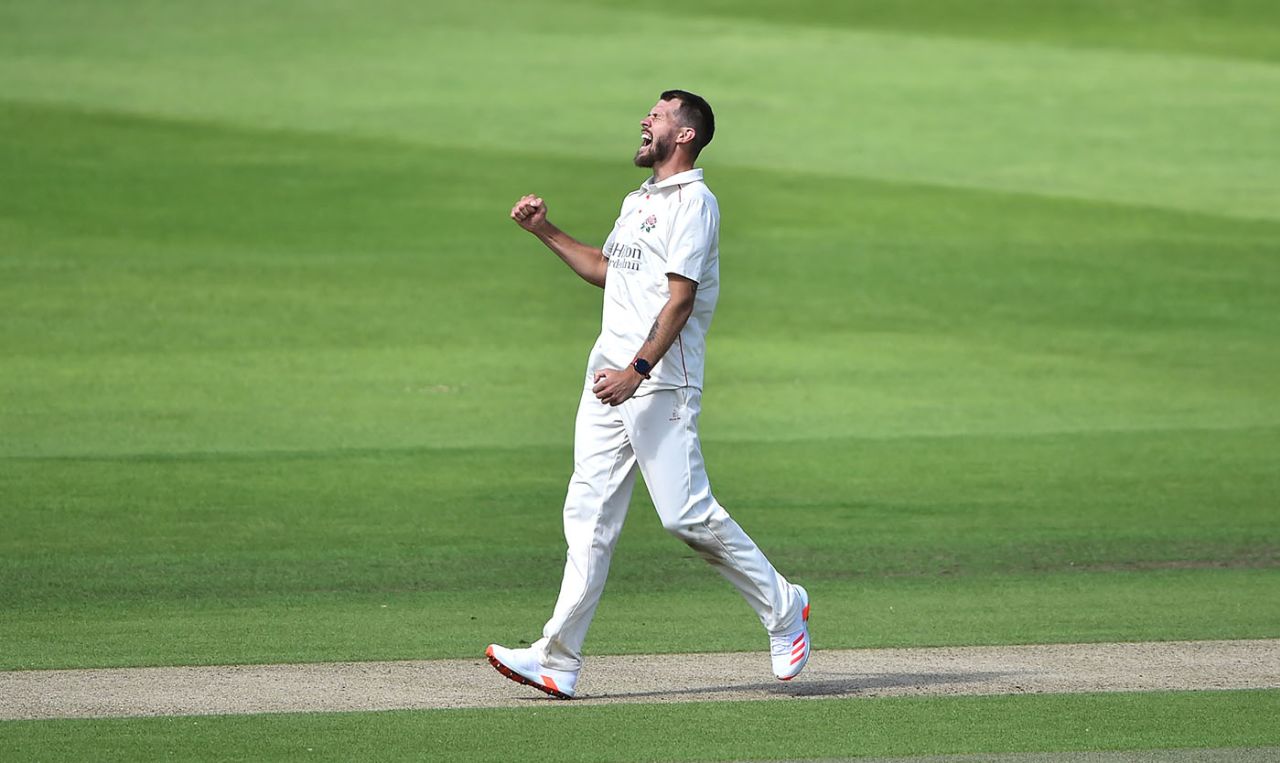 Tom Bailey roars in approval, Yorkshire v Lancashire, Headingley, 3rd day, Bob Willis Trophy, August 24, 2020