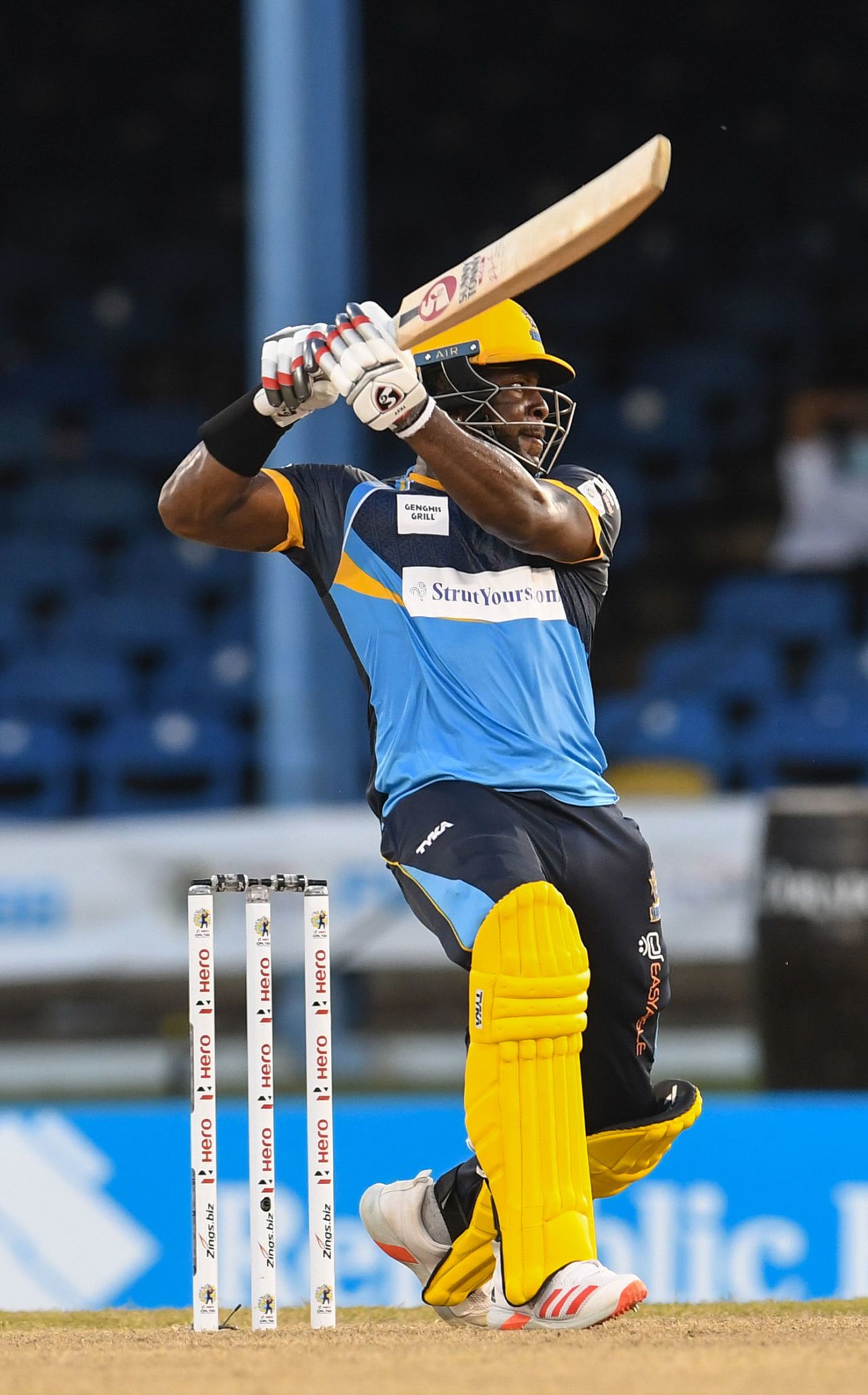 Kyle Mayers made his first T20 half-century, Jamaica Tallawahs v Barbados Tridents, Port-of-Spain, CPL, August 26, 2020