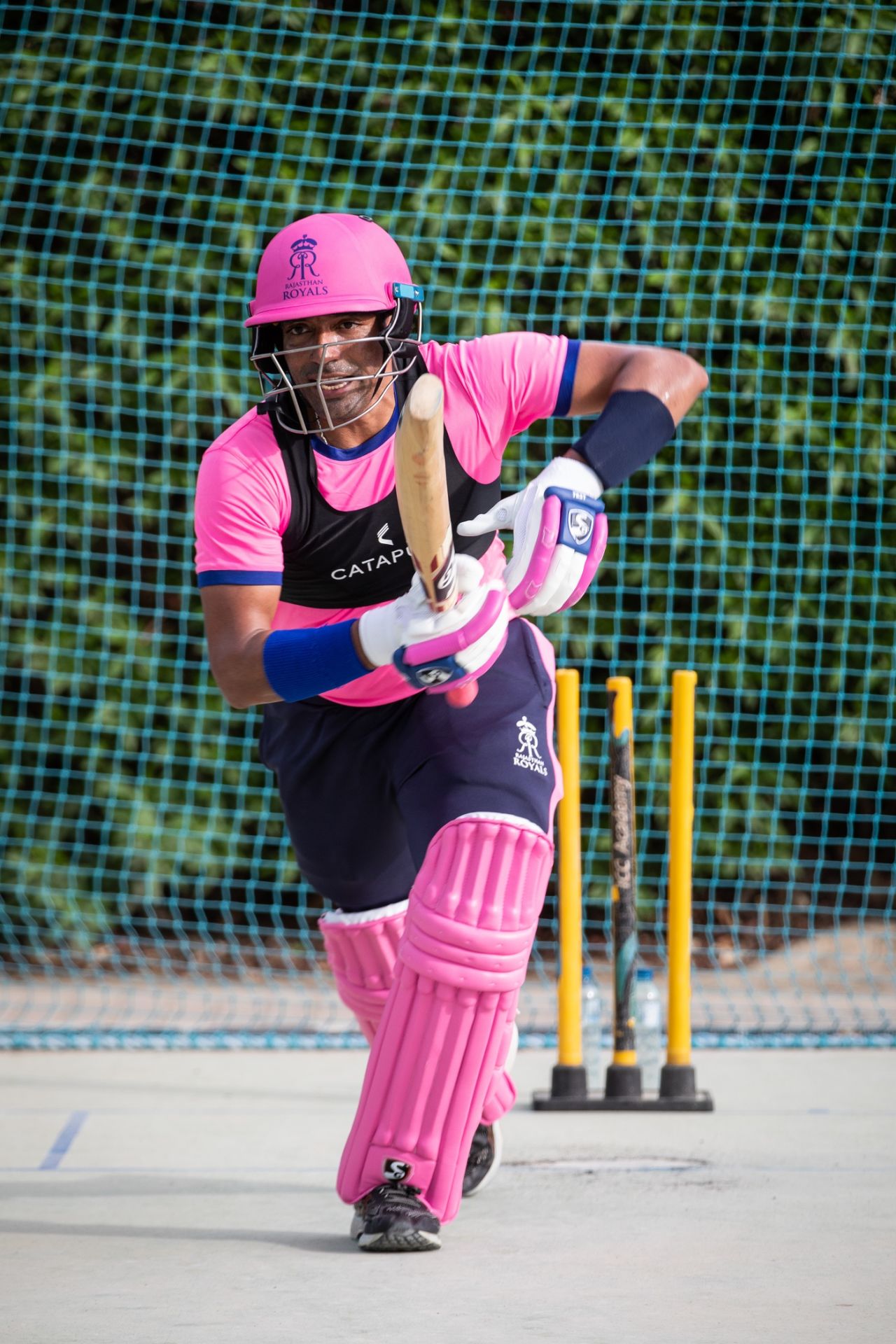 Robin Uthappa during practice at the ICC academy, Dubai, August 27, 2020