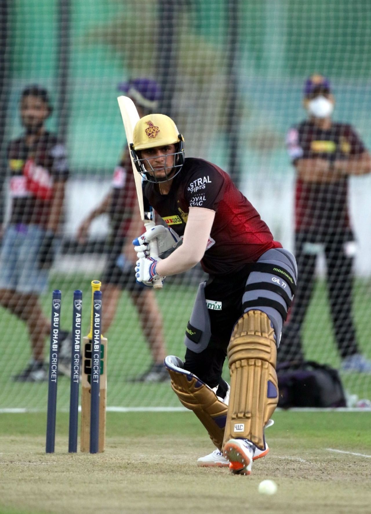 Shubman Gill gets into position to play a shot, Abu Dhabi, September 4, 2020