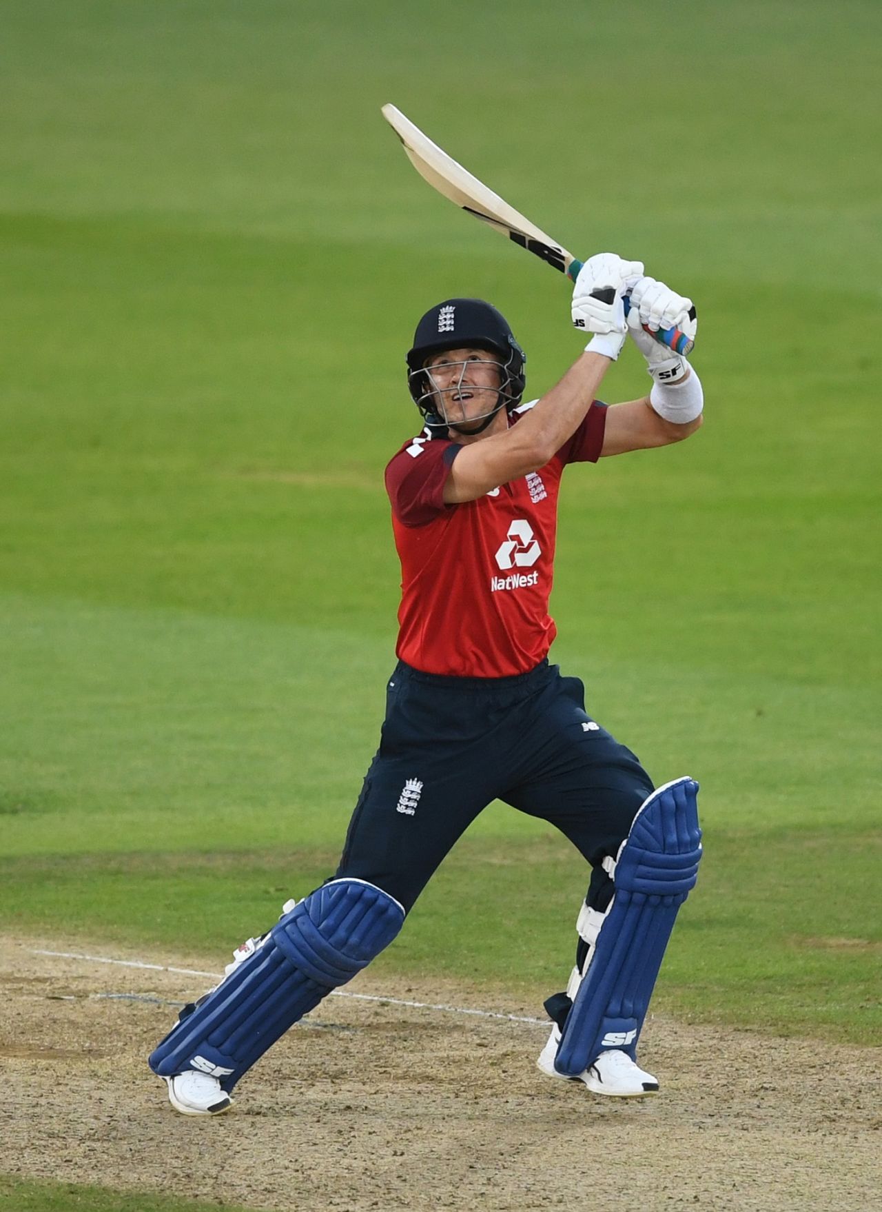 Joe Denly carves one over the off side, England v Australia, 3rd T20I, Southampton, September 8, 2020