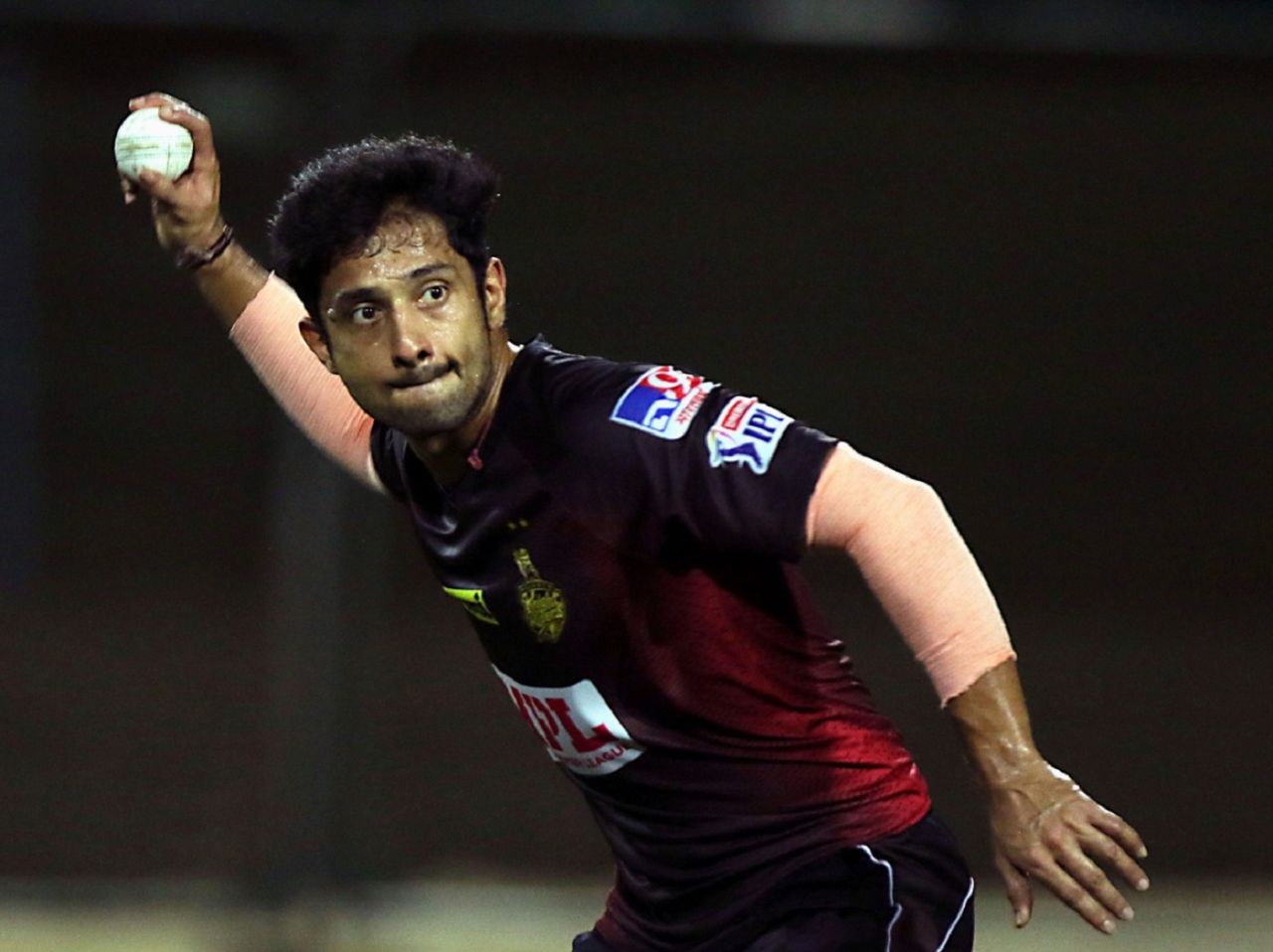 Rahul Tripathi during a fielding drill at the KKR nets, Abu Dhabi, September 8, 2020