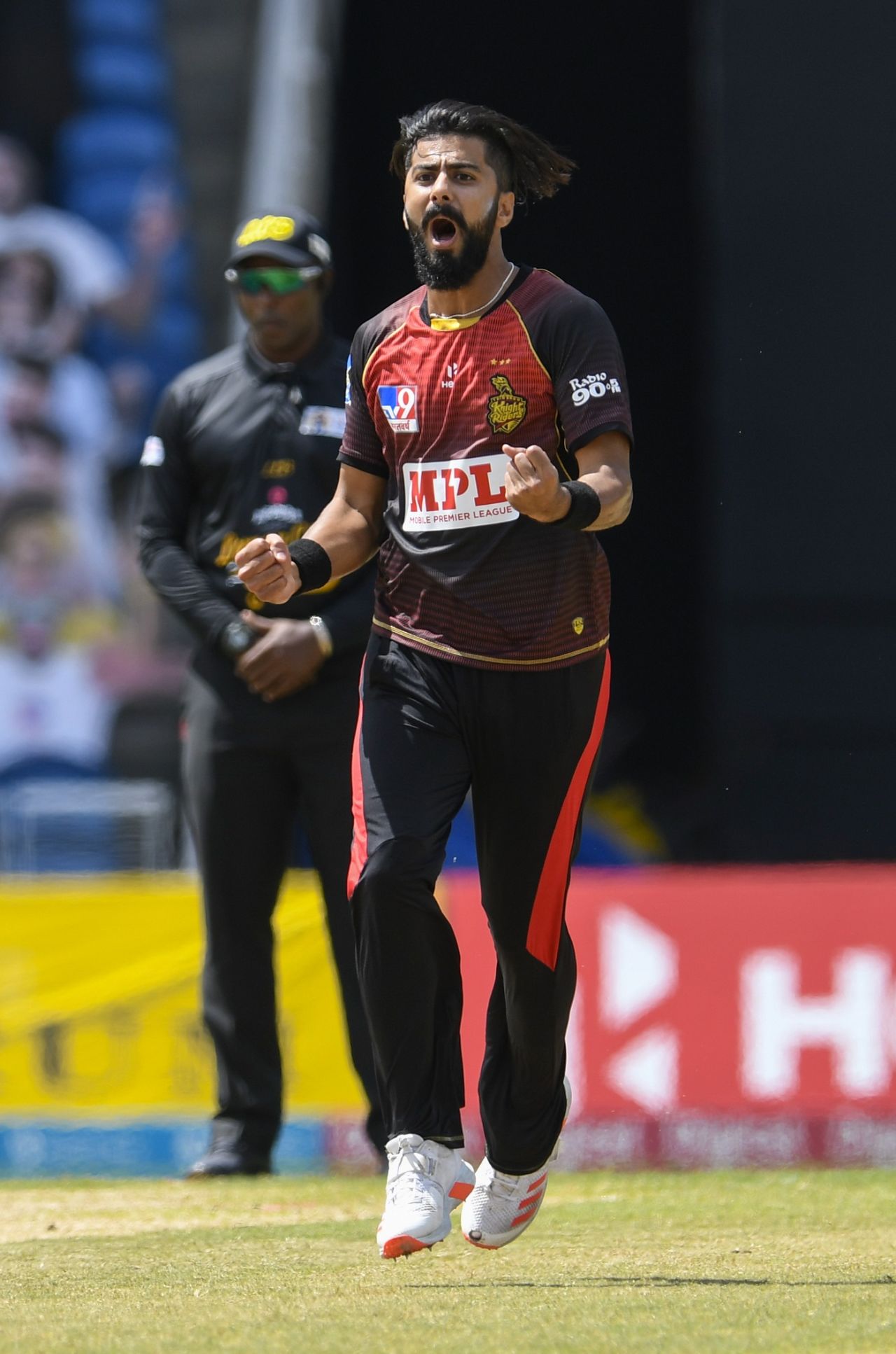 Ali Khan is pumped, St Lucia Zouks v Trinbago Knight Riders, CPL final, Tarouba, September 10, 2020