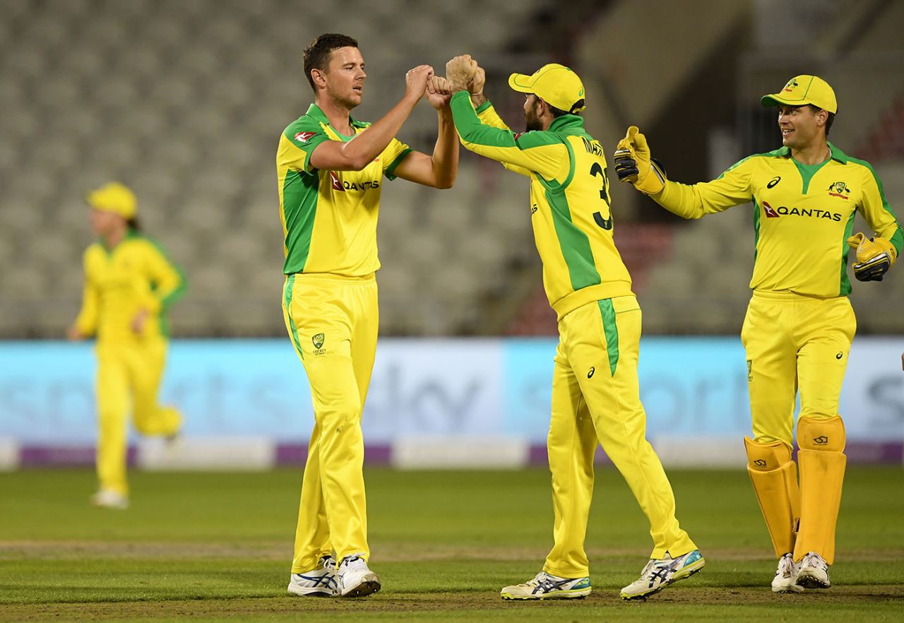 Josh Hazlewood starred for Australia, England v Australia, 1st ODI, Old Trafford, September 11, 2020