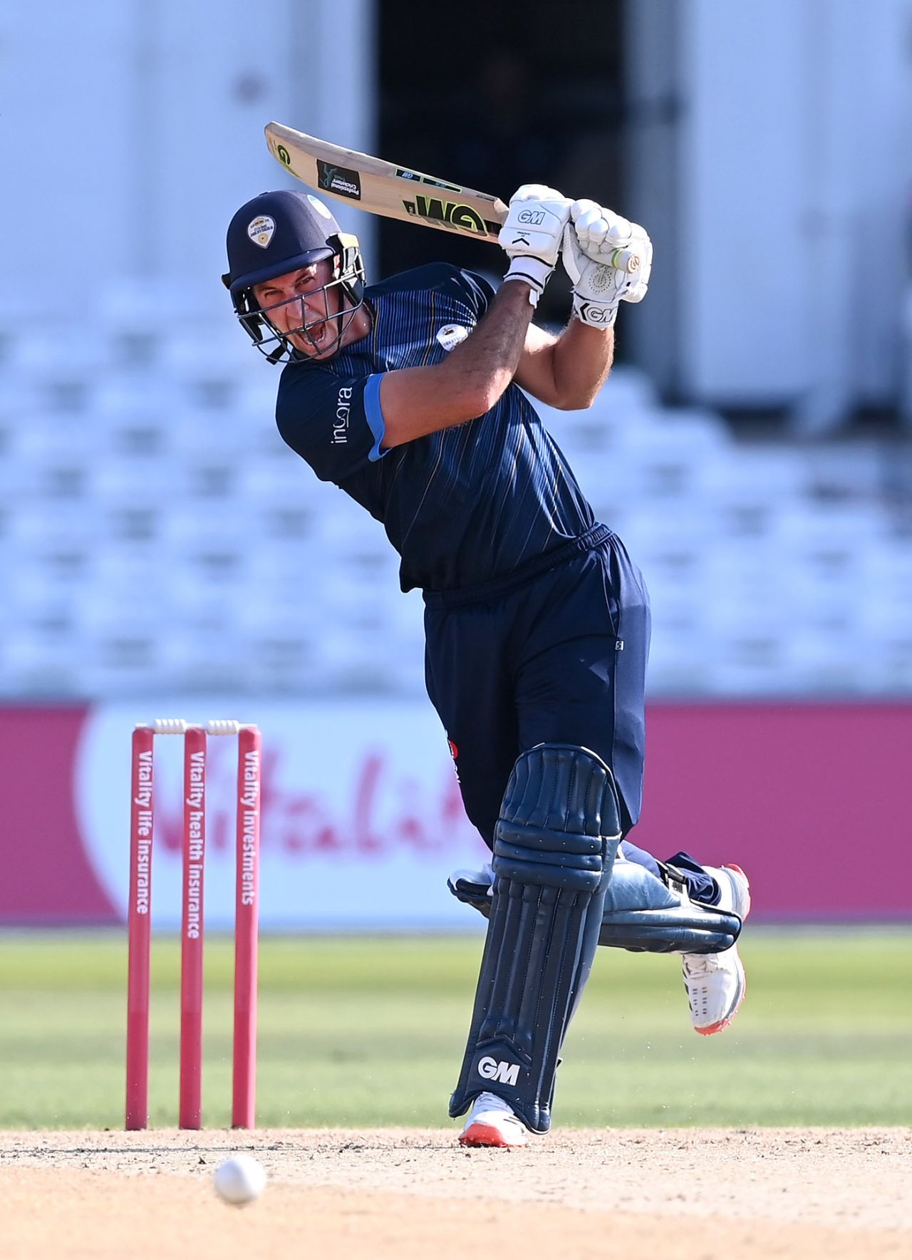 Wayne Madsen hits out, T20 Vitality Blast, Derbyshire Falcons v Notts Outlaws, Trent Bridge, September 13, 2020