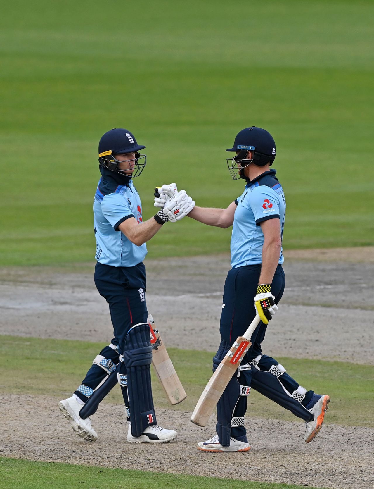 Jonny Bairstow and Sam Billings combined for a crucial partnership, England v Australia, 3rd ODI, Emirates Old Trafford, September 16, 2020