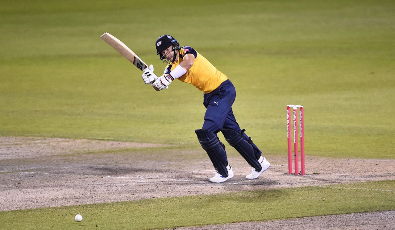 Joe Root flicks off his pads, Lancashire v Yorkshire, Vitality Blast, Old Trafford, September 17, 2020