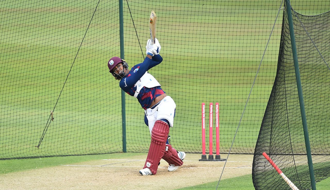 Hayley Matthews will be hoping for a breakthrough series, West Indies women nets, Derby, September 20, 2020