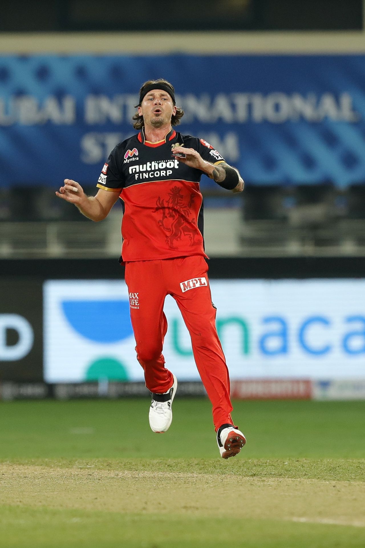 Dale Steyn didn't find much success in his opening spell, Royal Challengers Bangalore vs Sunrisers Hyderabad, IPL 2020, Dubai, September 21, 2020