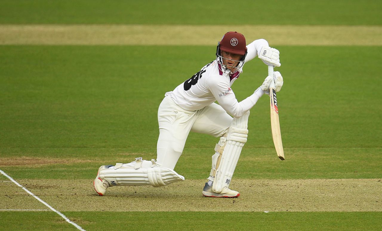 Tom Abell squirts one away through backward point, Somerset vs Essex, Bob Willis Trophy final, Day 1, Lord's, September 23, 2020