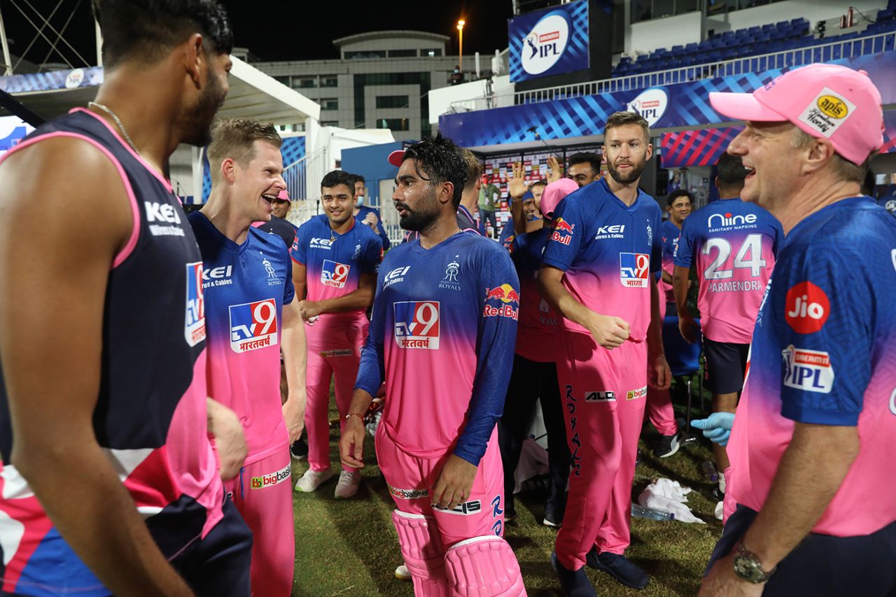 Rahul Tewatia was the centre of attention after his spectacular innings, Kings XI Punjab v Rajasthan Royals, IPL 2020, Sharjah, September 27, 2020