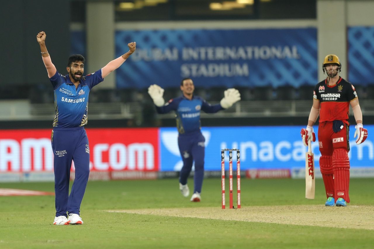 Jasprit Bumrah and AB de Villiers have had some excellent clashes in the IPL, Mumbai Indians vs Royal Challengers Bangalore, IPL 2020, Dubai, September 29, 2020