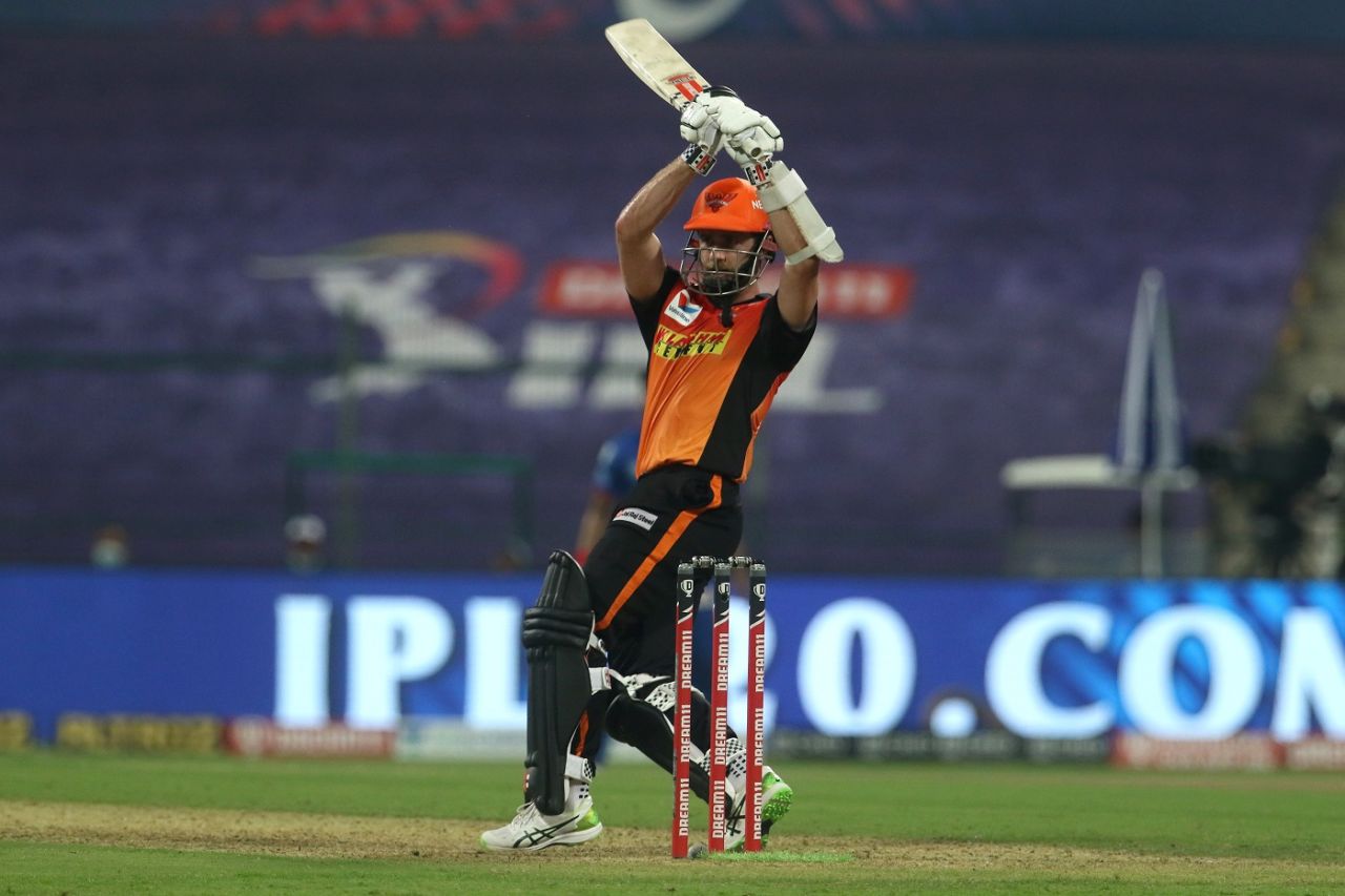 Kane Williamson injected some impetus into the Sunrisers Hyderabad innings, Delhi Capitals v Sunrisers Hyderabad, IPL 2020, Abu Dhabi, September 29, 2020