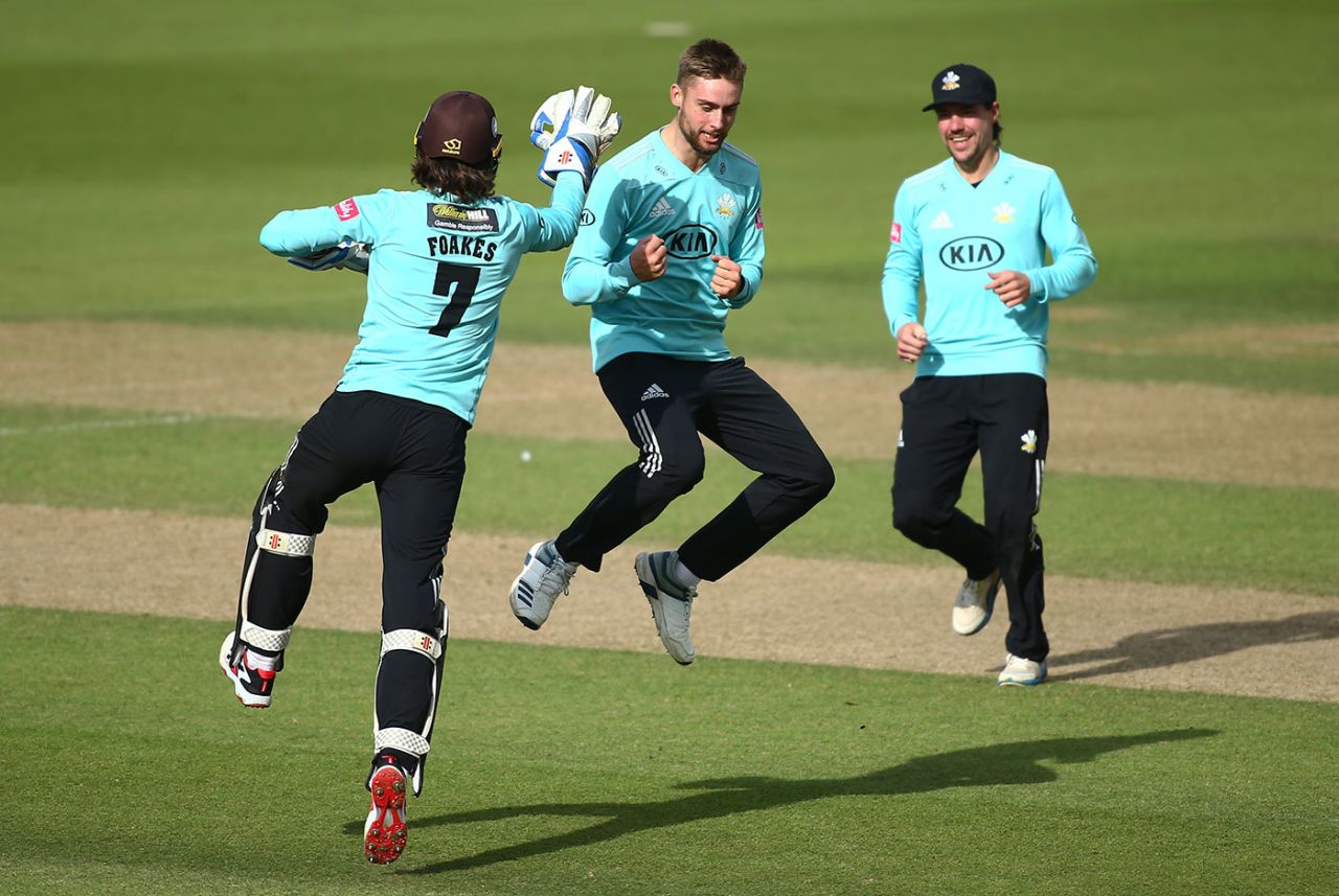 Will Jacks claimed four wickets to sink Kent in the quarter-final, Surrey v Kent, Vitality Blast quarter-final, Kia Oval, October 1, 2020