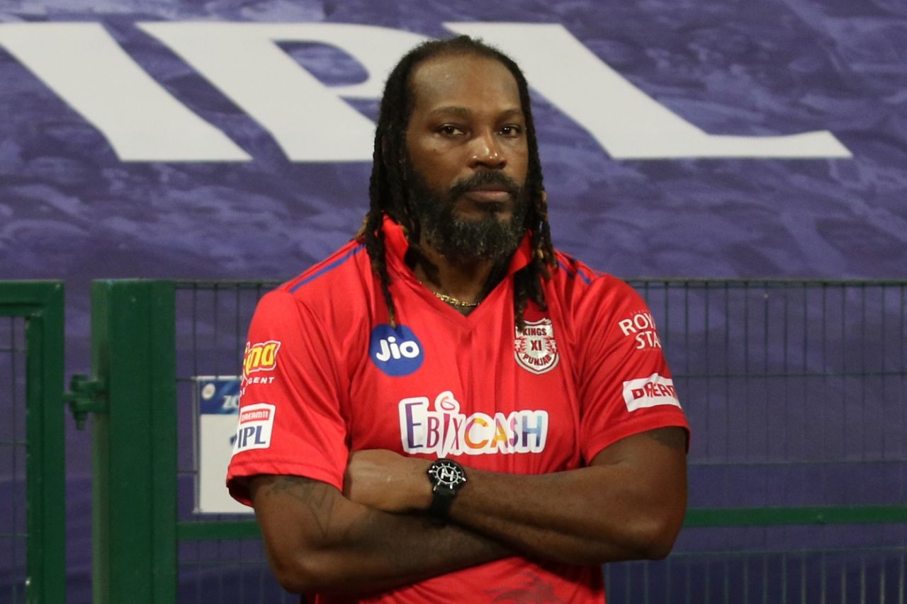 Chris Gayle could only watch from the sidelines as Kings XI leaked 191, Kings XI Punjab v Mumbai Indians, IPL 2020, Abu Dhabi, October 1, 2020