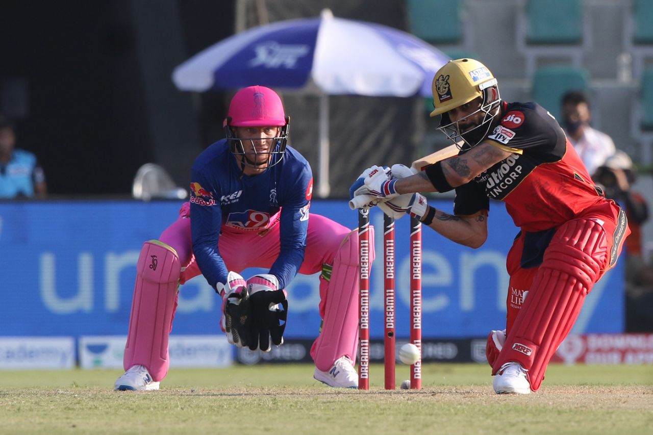 Virat Kohli took his time to get going, Royal Challengers Bangalore vs Rajasthan Royals, IPL 2020, Abu Dhabi, October 3, 2020