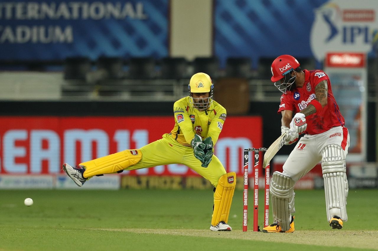 KL Rahul was steady without being spectacular early on, Kings XI Punjab vs Chennai Super Kings, IPL 2020, Dubai, October 4, 2020