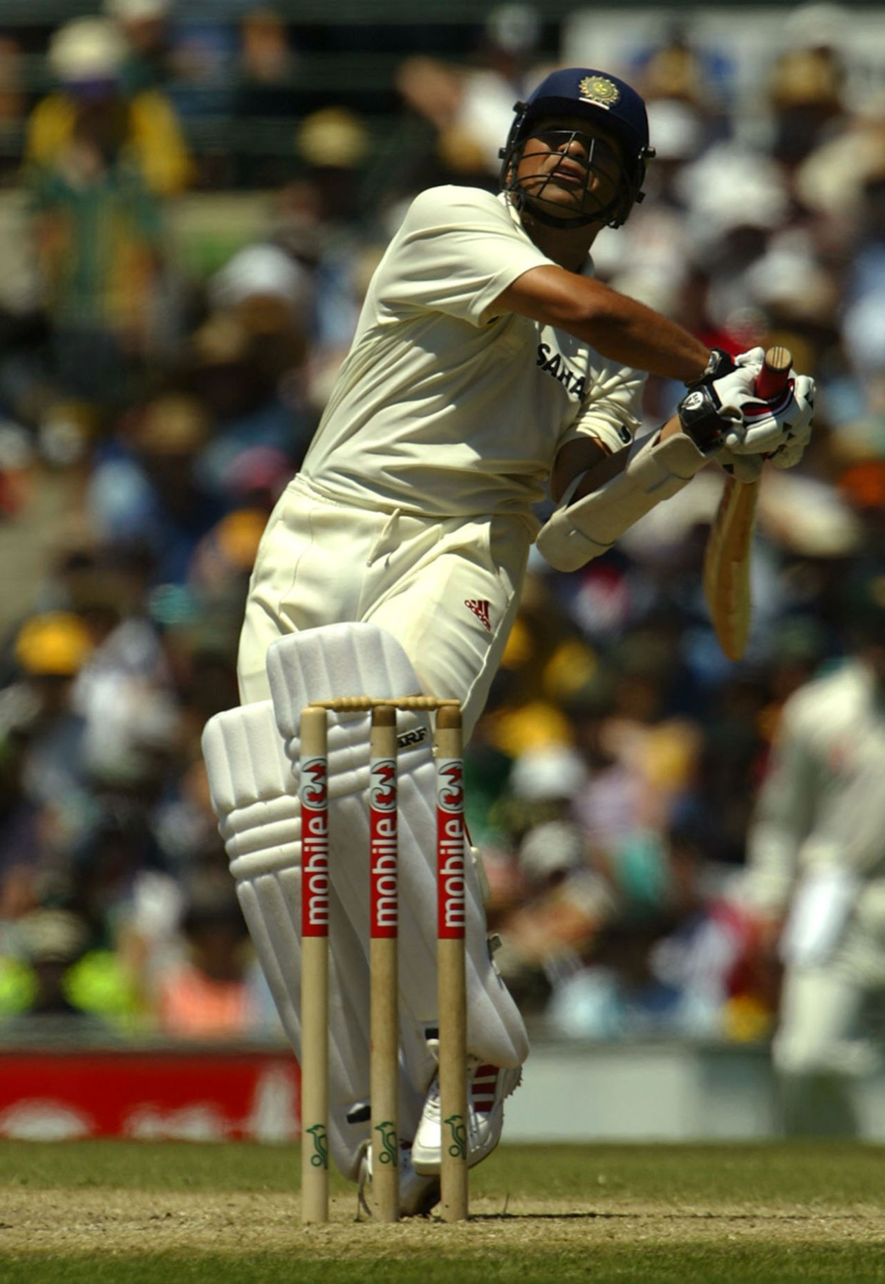Sachin Tendulkar pulls, Australia v India, 4th Test, Sydney, 3rd day, January 4, 2004