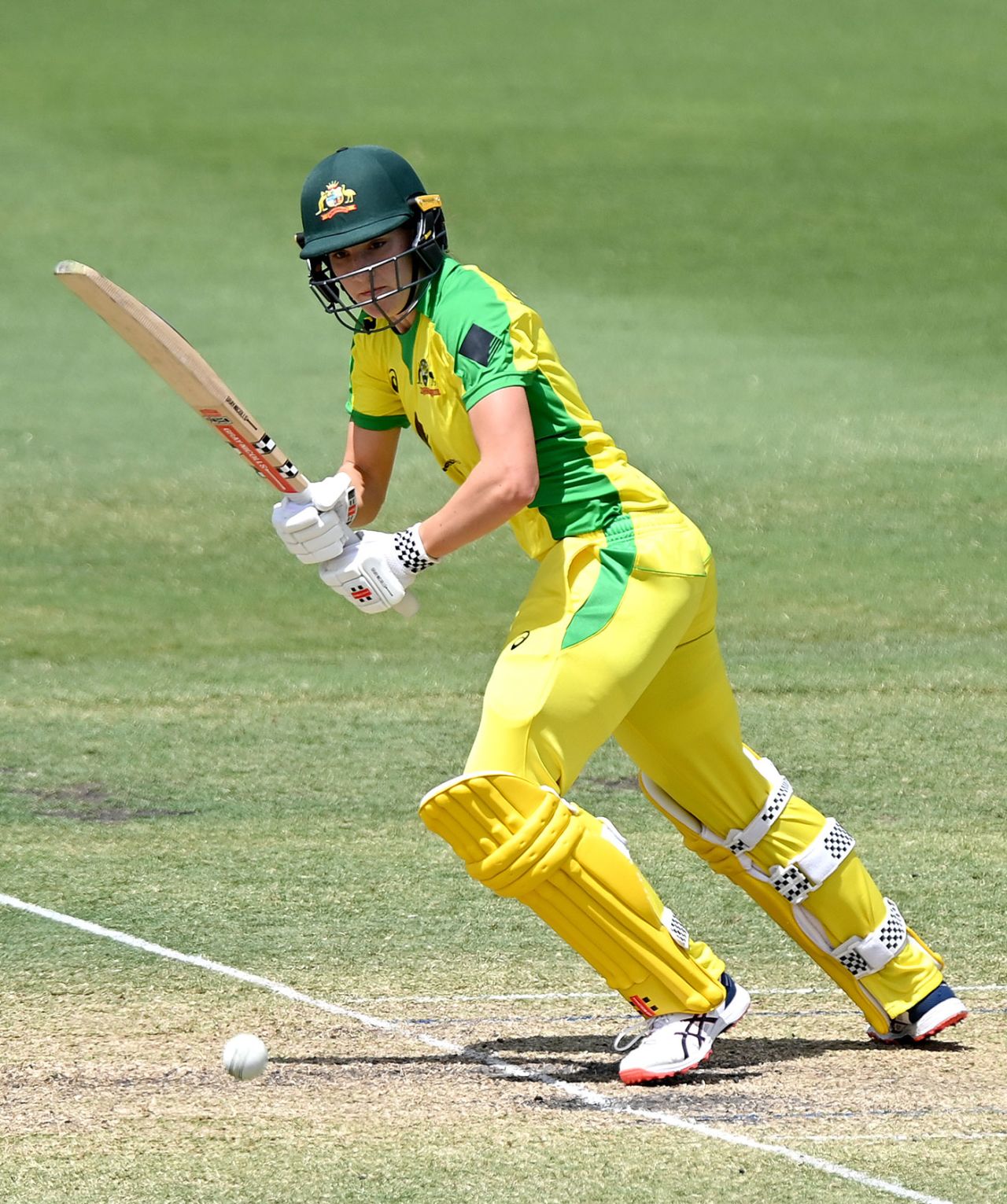 Annabel Sutherland batted at No. 3 in the absence of Meg Lanning, Australia v New Zealand, 3rd women's ODI, Allan Border Field, October 7, 2020