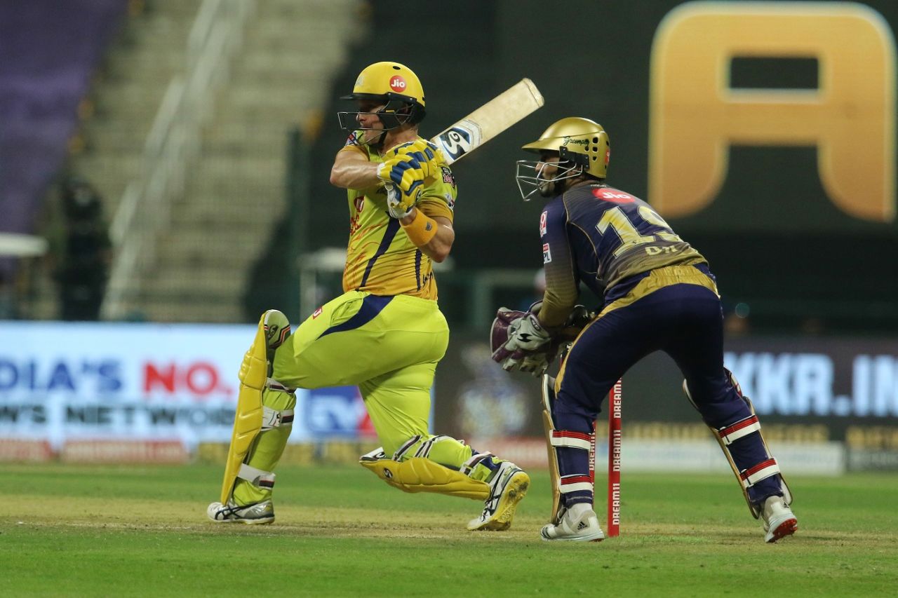 Shane Watson gave Chennai Super Kings a positive start, Kolkata Knight Riders vs Chennai Super Kings, IPL 2020, Abu Dhabi, October 7, 2020