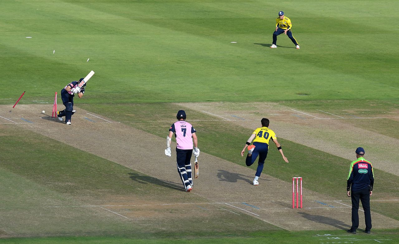 Shaheen Shah Afridi took four wickets in four balls, Hampshire v Middlesex, Ageas Bowl, Vitality Blast, September 20, 2020
