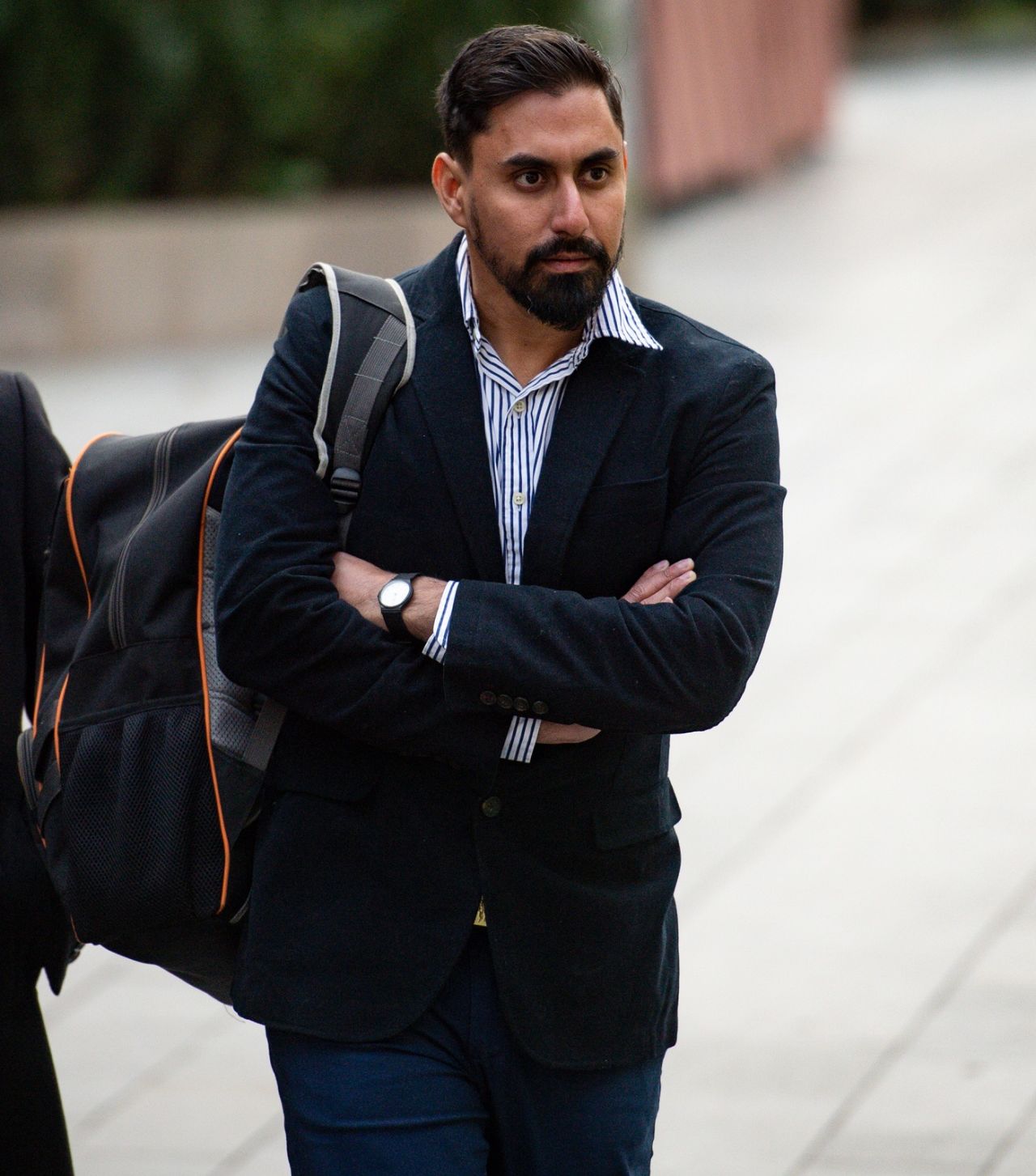 Nasir Jamshed arrives at Manchester Crown Court
