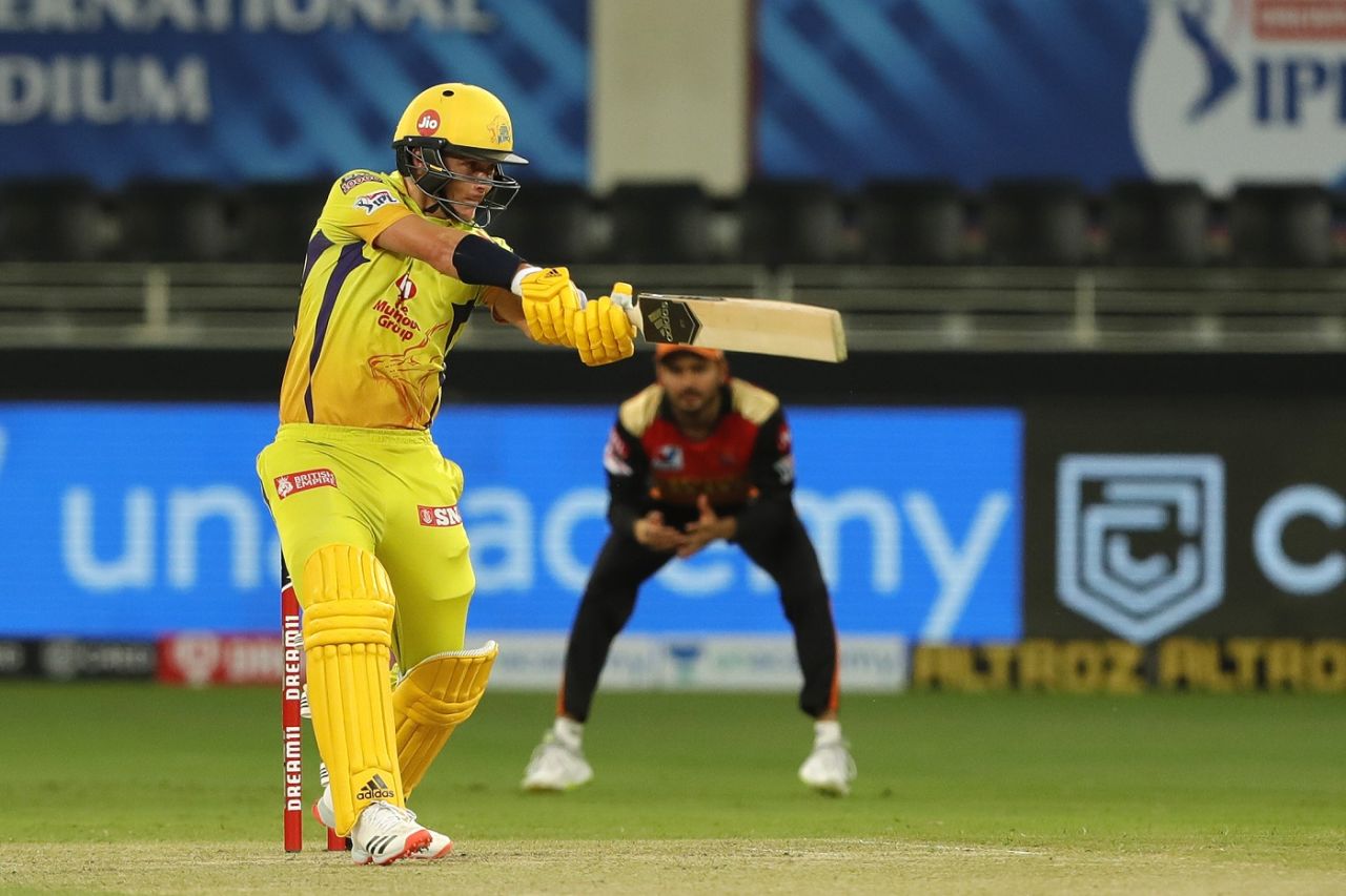 Sam Curran takes full toll of some width on offer, Sunrisers Hyderabad vs Chennai Super Kings, IPL 2020, Dubai, October 13, 2020