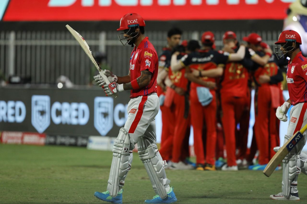 KL Rahul and Mayank Agarwal stride out to bat, Royal Challengers Bangalore vs Kings XI Punjab, IPL 2020, Sharjah, October 15, 2020