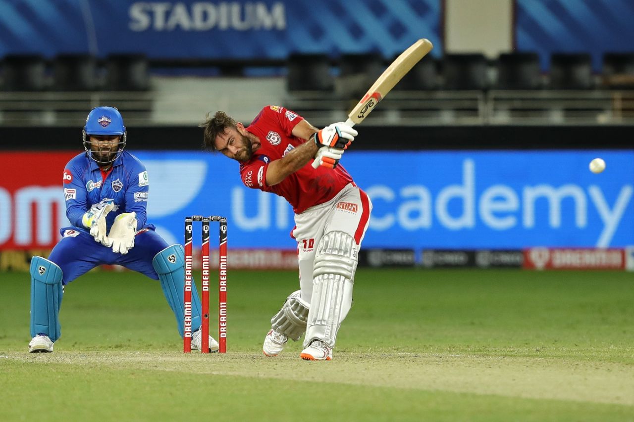 Glenn Maxwell finds his hitting range, Delhi Capitals vs Kings XI Punjab, IPL 2020, Dubai, October 20, 2020