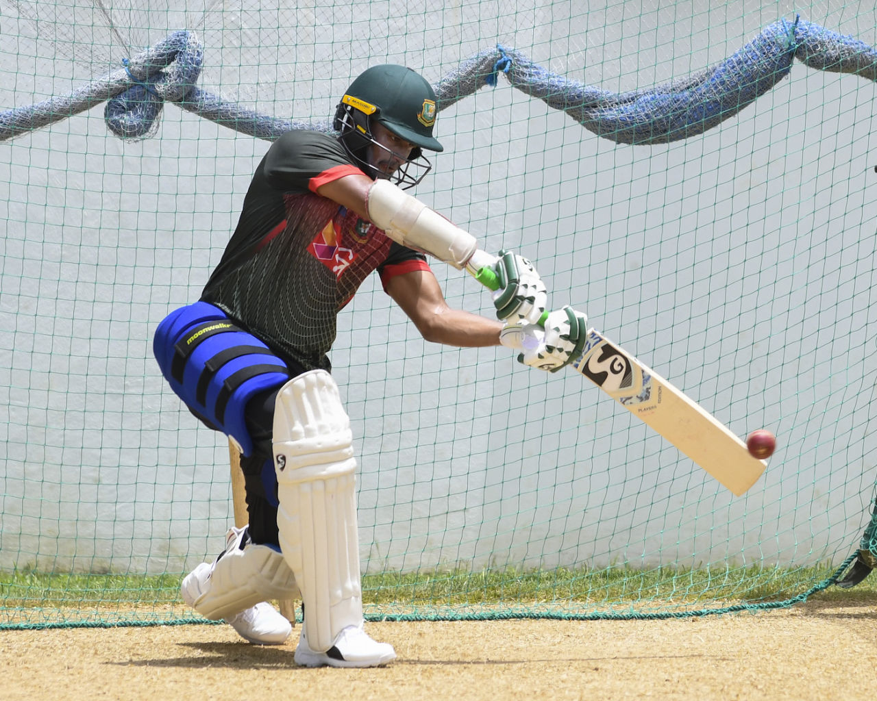 Shakib Al Hasan takes part in a training session ahead of the second Test, West Indies vs Bangladesh, Sabina Park, Kingston, Jamaica, July 11, 2018