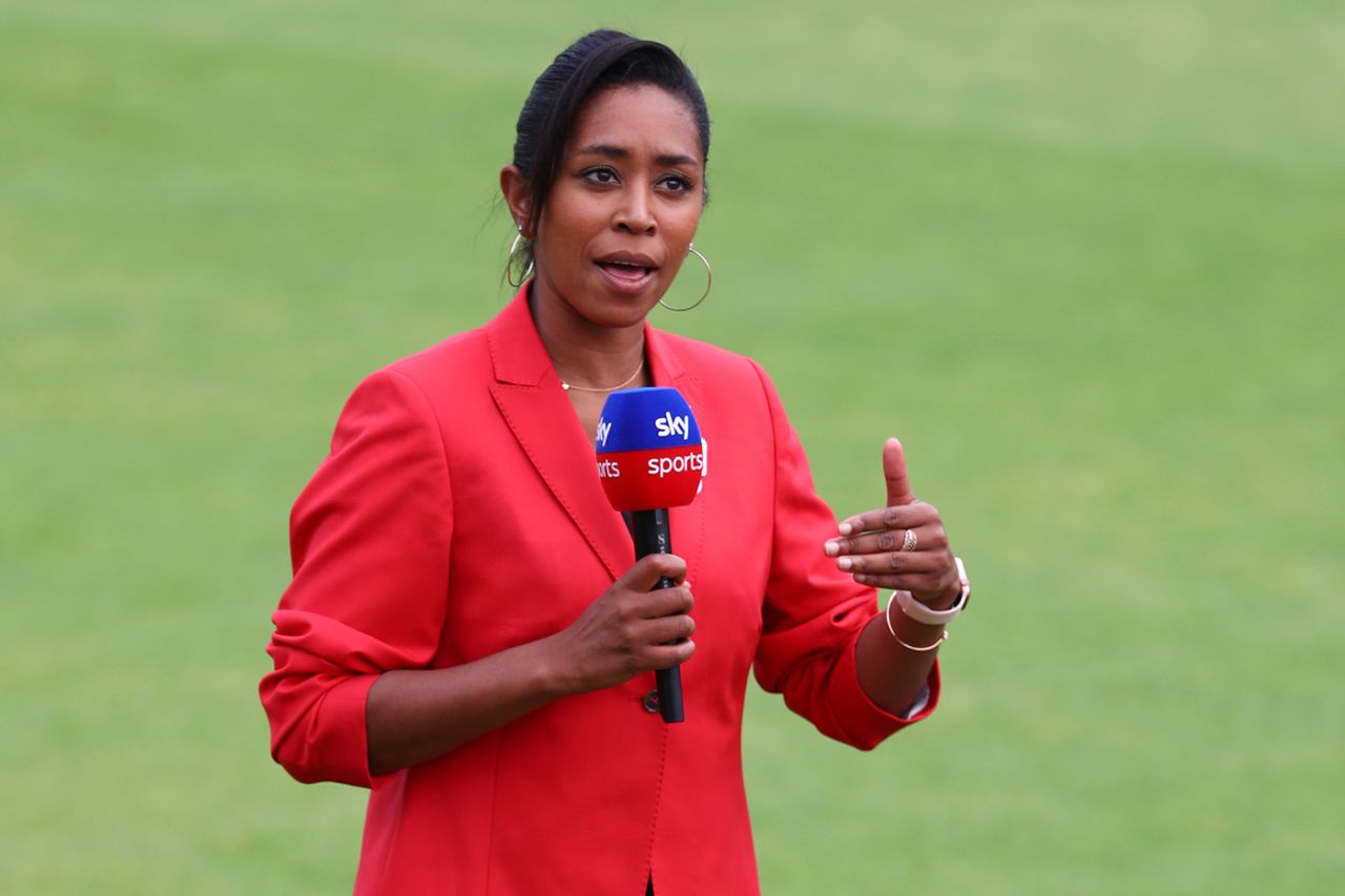 Ebony Rainford-Brent is the chair of Surrey's ACE programme, first day, third Test, England v West Indies, Old Trafford, July 24, 2020 