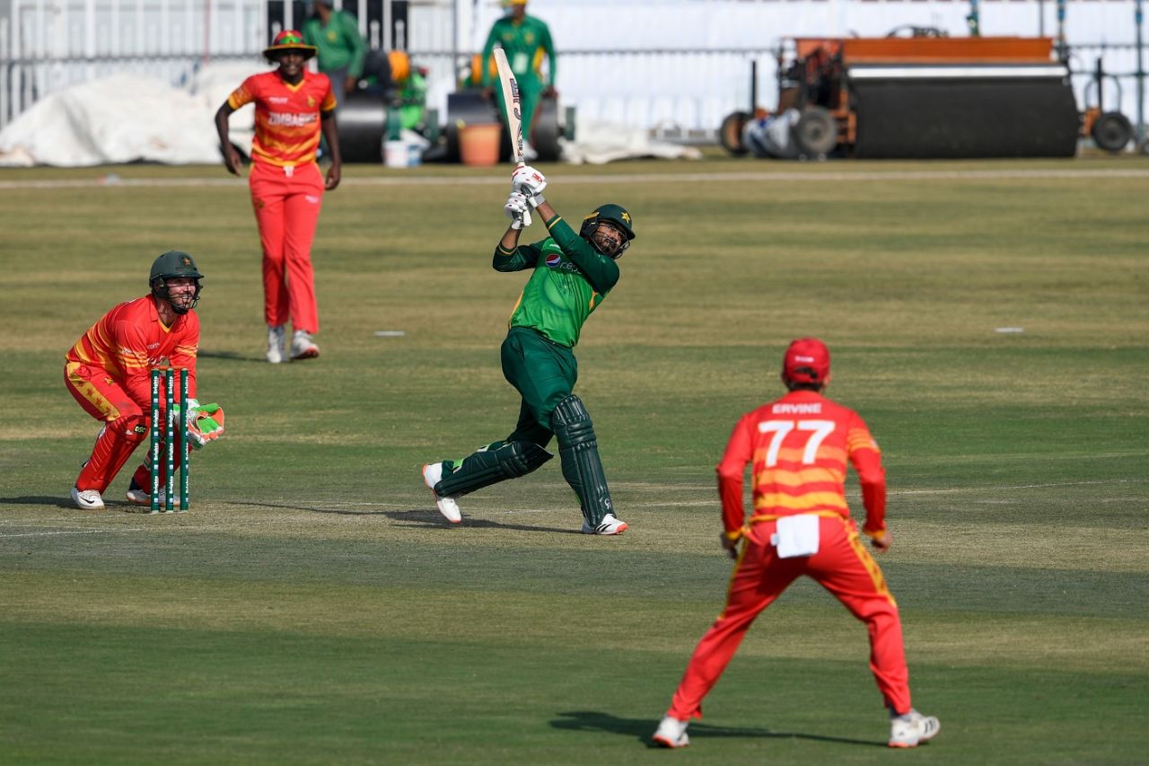 Haris Sohail goes big, Pakistan vs Zimbabwe, 1st ODI, Rawalpindi, October 30, 2020