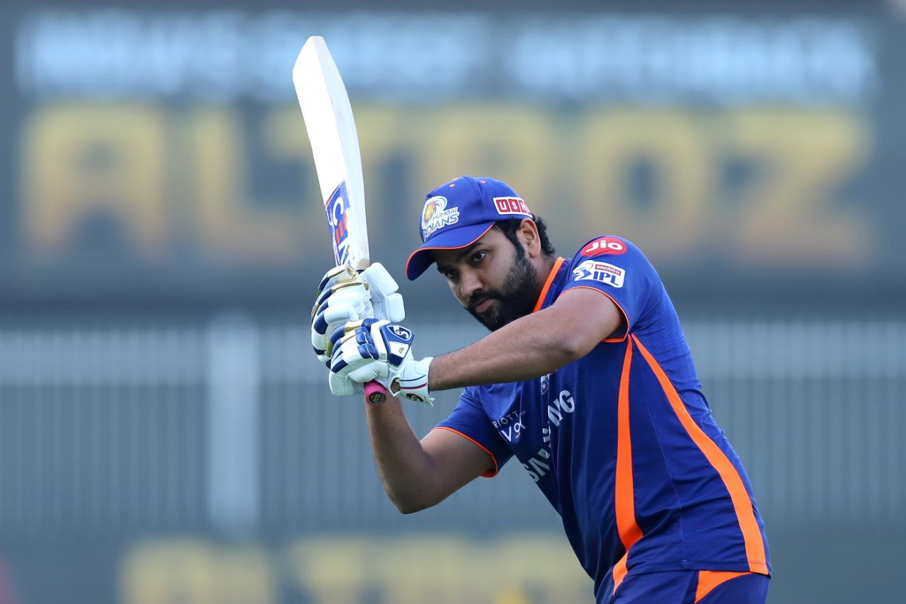 Rohit Sharma at a pre-match training session - left hamstring holding up fine, Sunrisers Hyderabad vs Mumbai Indians, IPL 2020, Sharjah, November 3, 2020