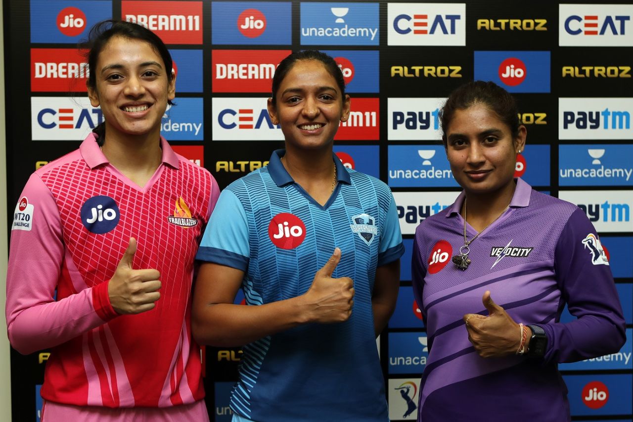 Smriti Mandhana, Harmanpreet Kaur and Mithali Raj pose ahead of Women's T20 Challenge 2020, Sharjah, November 3, 2020