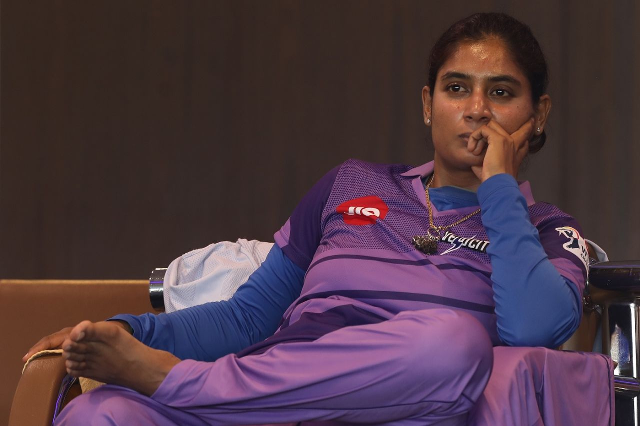 Mithali Raj sports a pensive look, Trailblazers vs Velocity, Women's T20 Challenge, Sharjah, November 5, 2020

