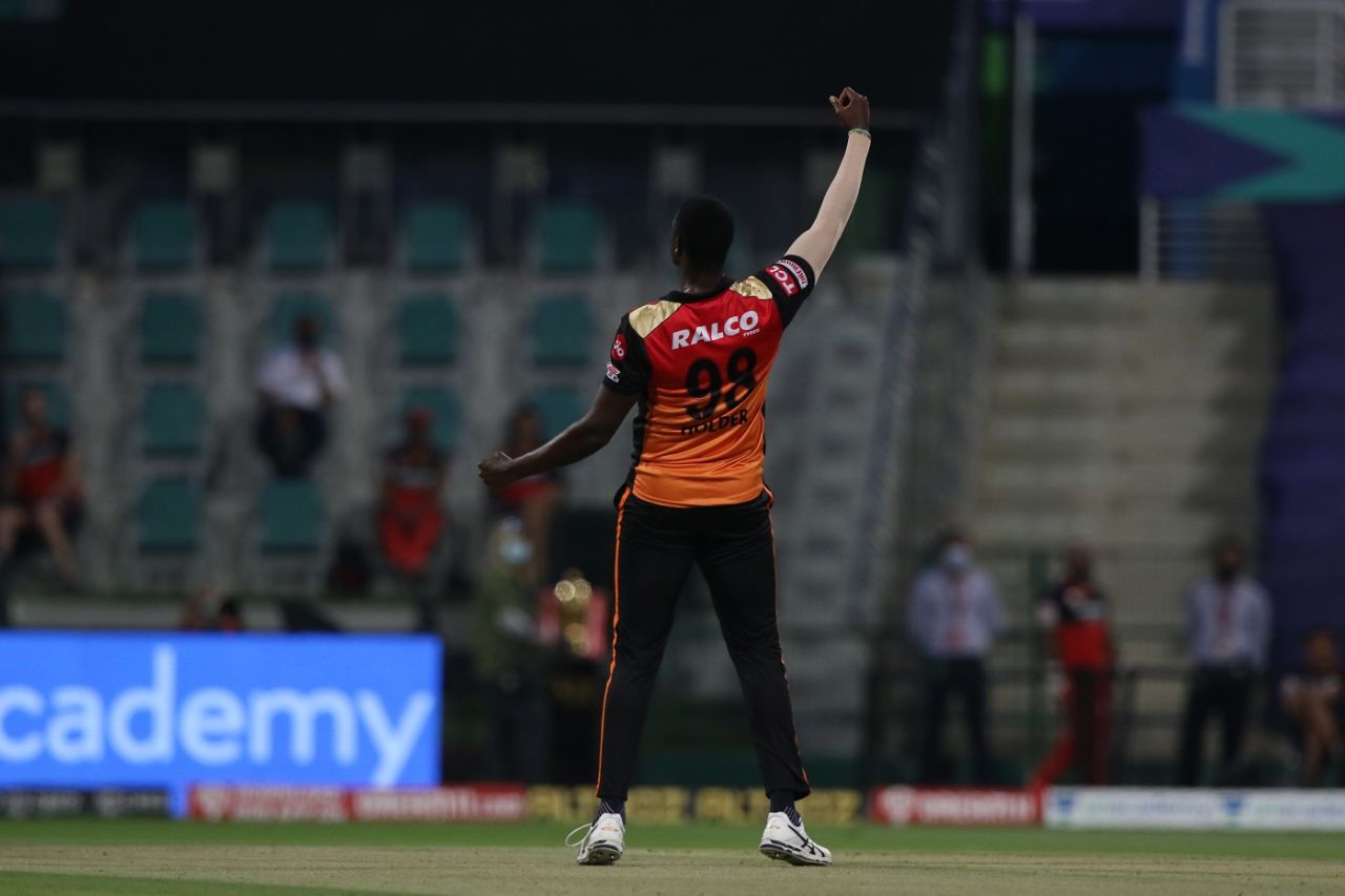 Jason Holder - one of SRH's most impactful additions, Sunrisers Hyderabad vs Royal Challengers Bangalore, IPL 2020, Eliminator, Abu Dhabi, November 6, 2020