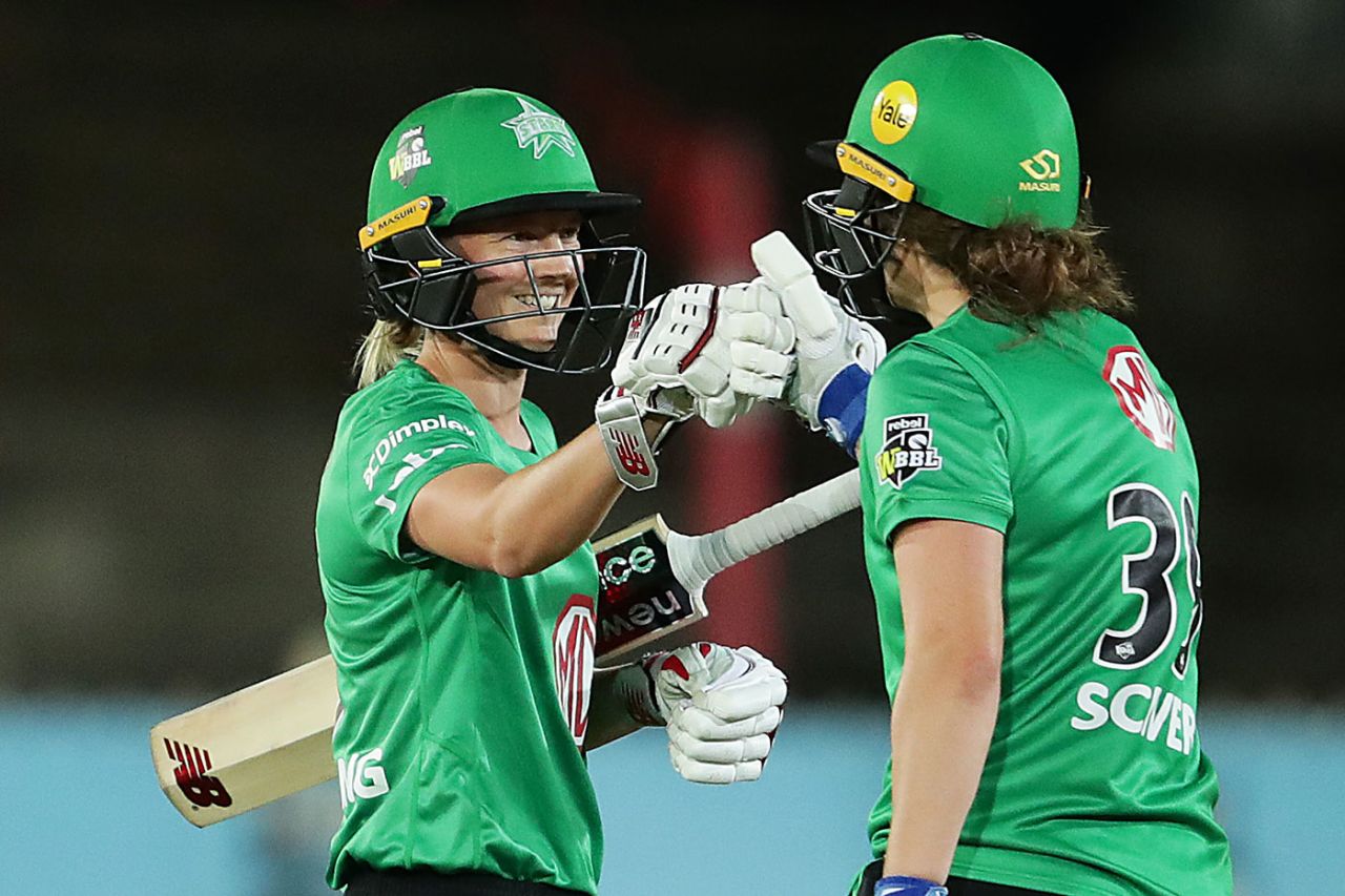 Meg Lanning and Nat Sciver combined to see of Perth Scorchers, Melbourne Stars v Perth Scorchers, WBBL, North Sydney Oval, November 7, 2020
